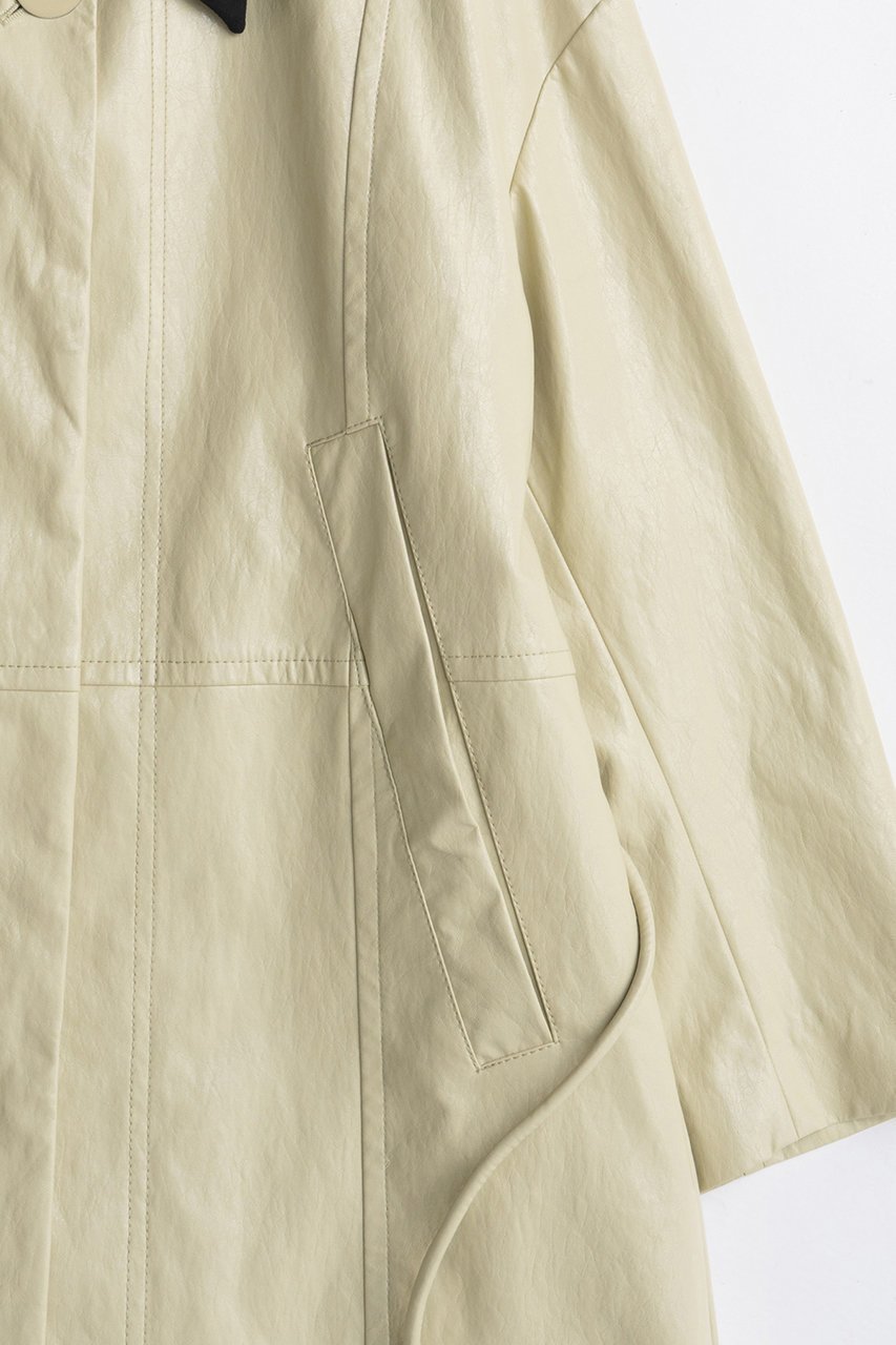 【メゾンスペシャル/MAISON SPECIAL】のVegan Leather Balmacaan Coat/ヴィーガンレザーステンカラーコート 人気、トレンドファッション・服の通販 founy(ファニー) 　ファッション　Fashion　レディースファッション　Fashion for Women　アウター　Coat / Outerwear Collection　コート・ロングコート・ピーコート　Long Coats, Peacoats & More　2025年　2025　2025-2026秋冬・A/W　Autumn/Winter 2025–26 AW25–26　インナー　Innerwear　ボックス　Boxy, Box Shape　ロング　Long, Long-Length　エレガント 上品　Elegant　A/W・秋冬　Autumn/Winter　other-4|ID: prp329100004635363 ipo3291000000033383445