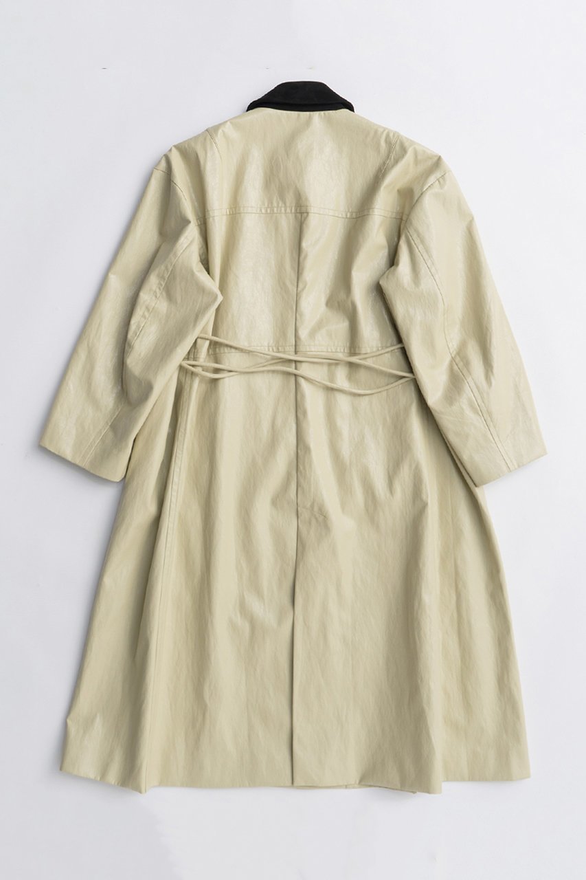 【メゾンスペシャル/MAISON SPECIAL】のVegan Leather Balmacaan Coat/ヴィーガンレザーステンカラーコート 人気、トレンドファッション・服の通販 founy(ファニー) 　ファッション　Fashion　レディースファッション　Fashion for Women　アウター　Coat / Outerwear Collection　コート・ロングコート・ピーコート　Long Coats, Peacoats & More　2025年　2025　2025-2026秋冬・A/W　Autumn/Winter 2025–26 AW25–26　インナー　Innerwear　ボックス　Boxy, Box Shape　ロング　Long, Long-Length　エレガント 上品　Elegant　A/W・秋冬　Autumn/Winter　other-6|ID: prp329100004635363 ipo3291000000033383447