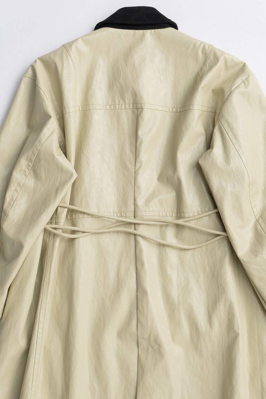 【メゾンスペシャル/MAISON SPECIAL】のVegan Leather Balmacaan Coat/ヴィーガンレザーステンカラーコート 人気、トレンドファッション・服の通販 founy(ファニー) 　ファッション　Fashion　レディースファッション　Fashion for Women　アウター　Coat / Outerwear Collection　コート・ロングコート・ピーコート　Long Coats, Peacoats & More　2025年　2025　2025-2026秋冬・A/W　Autumn/Winter 2025–26 AW25–26　インナー　Innerwear　ボックス　Boxy, Box Shape　ロング　Long, Long-Length　エレガント 上品　Elegant　A/W・秋冬　Autumn/Winter　other-7|ID: prp329100004635363 ipo3291000000033383448