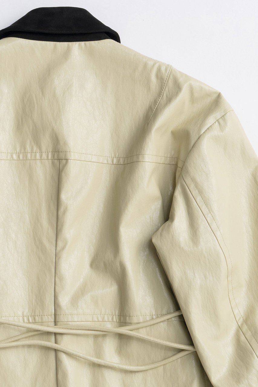 【メゾンスペシャル/MAISON SPECIAL】のVegan Leather Balmacaan Coat/ヴィーガンレザーステンカラーコート 人気、トレンドファッション・服の通販 founy(ファニー) 　ファッション　Fashion　レディースファッション　Fashion for Women　アウター　Coat / Outerwear Collection　コート・ロングコート・ピーコート　Long Coats, Peacoats & More　2025年　2025　2025-2026秋冬・A/W　Autumn/Winter 2025–26 AW25–26　インナー　Innerwear　ボックス　Boxy, Box Shape　ロング　Long, Long-Length　エレガント 上品　Elegant　A/W・秋冬　Autumn/Winter　other-8|ID: prp329100004635363 ipo3291000000033383449