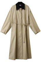 【メゾンスペシャル/MAISON SPECIAL】のfaux Leather Balmacaan Coat/フェイクレザーステンカラーコート L.YEL(ライトイエロー)|ID: prp329100004635363 ipo3291000000035947117