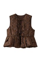 【メゾンスペシャル/MAISON SPECIAL】のEmbroidery Peplum Vest/エンブロイダリーペプラムベスト MLT1(マルチカラー)|ID: prp329100004635365 ipo3291000000036203255