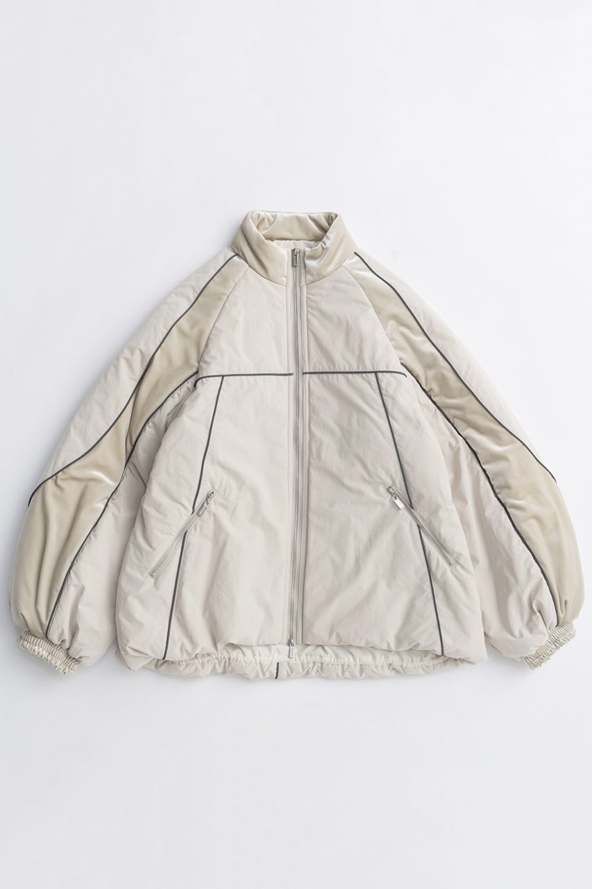 【メゾンスペシャル/MAISON SPECIAL】のVelour Combination Puffer Blouson/ベロアコンビパッファーブルゾン インテリア・キッズ・メンズ・レディースファッション・服の通販 founy(ファニー) 　ファッション　Fashion　レディースファッション　Fashion for Women　アウター　Coat / Outerwear Collection　レディースジャケット・軽アウター　Jackets　ブルゾンジャケット・スポーティアウター　Blouson Jackets　2025年　2025　2025-2026秋冬・A/W　Autumn/Winter 2025–26 AW25–26　おすすめ　Recommended / Our Picks　インナー　Innerwear　コンビ　Combo, Combination Style　ジャケット　Jacket, Outerwear　ドッキング　Docking, Mixed Material　バランス　Balance, Style Balance　バルーン　Balloon, Balloon Silhouette　ピーチ　Peach, Soft Touch　フロント　Front, Front Design　ブルゾン　Blouson, Bomber Jacket　ベロア　Velour, Soft Velvet　エレガント 上品　Elegant　冬　Winter / This Winter　A/W・秋冬　Autumn/Winter　WHT(ホワイト)|ID: prp329100004635366 ipo3291000000033383473
