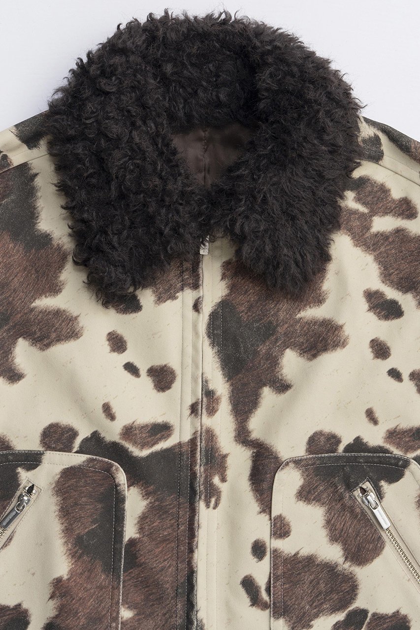 【メゾンスペシャル/MAISON SPECIAL】の2way Collar Cow Printed Vegan Leather Blouson/2WAYカラーCOWプリントヴィーガンレザーブルゾン 人気、トレンドファッション・服の通販 founy(ファニー) 　ファッション　Fashion　レディースファッション　Fashion for Women　アウター　Coat / Outerwear Collection　レディースジャケット・軽アウター　Jackets　ブルゾンジャケット・スポーティアウター　Blouson Jackets　ジップ　Zip, Zipper　ジップアップ　Zip-Up, Full Zip　ジャケット　Jacket, Outerwear　セットアップ　Set-Up, Coordinated Outfit　デニム　Denim, Jeans Material　パターン　Pattern, Design Print　フロント　Front, Front Design　ブルゾン　Blouson, Bomber Jacket　プリント　Print, Printed Pattern　ポケット　Pocket, Pocket Detail　防寒　Cold Protection, Winter-Ready　モノトーン　Monotone, Black and White　ロング　Long, Long-Length　A/W・秋冬　Autumn/Winter　おすすめ　Recommended / Our Picks　2025年　2025　2025-2026秋冬・A/W　Autumn/Winter 2025–26 AW25–26　other-2|ID: prp329100004635367 ipo3291000000033383483