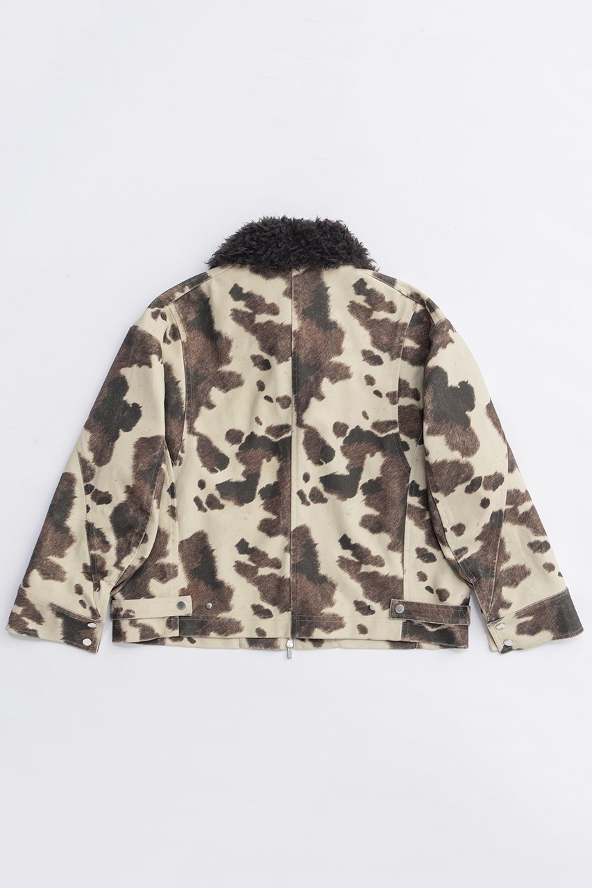 【メゾンスペシャル/MAISON SPECIAL】の2way Collar Cow Printed Vegan Leather Blouson/2WAYカラーCOWプリントヴィーガンレザーブルゾン 人気、トレンドファッション・服の通販 founy(ファニー) 　ファッション　Fashion　レディースファッション　Fashion for Women　アウター　Coat / Outerwear Collection　レディースジャケット・軽アウター　Jackets　ブルゾンジャケット・スポーティアウター　Blouson Jackets　ジップ　Zip, Zipper　ジップアップ　Zip-Up, Full Zip　ジャケット　Jacket, Outerwear　セットアップ　Set-Up, Coordinated Outfit　デニム　Denim, Jeans Material　パターン　Pattern, Design Print　フロント　Front, Front Design　ブルゾン　Blouson, Bomber Jacket　プリント　Print, Printed Pattern　ポケット　Pocket, Pocket Detail　防寒　Cold Protection, Winter-Ready　モノトーン　Monotone, Black and White　ロング　Long, Long-Length　A/W・秋冬　Autumn/Winter　おすすめ　Recommended / Our Picks　2025年　2025　2025-2026秋冬・A/W　Autumn/Winter 2025–26 AW25–26　other-4|ID: prp329100004635367 ipo3291000000033383485