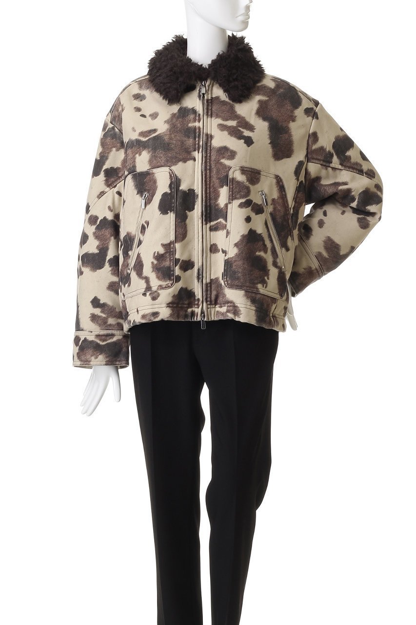 【メゾンスペシャル/MAISON SPECIAL】の2way Collar Cow Printed faux Leather Blouson/2WAYカラーCOWプリントフェイクレザーブルゾン 人気、トレンドファッション・服の通販 founy(ファニー) 　ファッション　Fashion　レディースファッション　Fashion for Women　アウター　Coat / Outerwear Collection　レディースジャケット・軽アウター　Jackets　ブルゾンジャケット・スポーティアウター　Blouson Jackets　ジップ　Zip, Zipper　ジップアップ　Zip-Up, Full Zip　ジャケット　Jacket, Outerwear　セットアップ　Set-Up, Coordinated Outfit　デニム　Denim, Jeans Material　パターン　Pattern, Design Print　フェイクレザー　Faux Leather, PU Leather　フロント　Front, Front Design　ブルゾン　Blouson, Bomber Jacket　プリント　Print, Printed Pattern　ポケット　Pocket, Pocket Detail　防寒　Cold Protection, Winter-Ready　モノトーン　Monotone, Black and White　ロング　Long, Long-Length　おすすめ　Recommended / Our Picks　other-2|ID: prp329100004635367 ipo3291000000035947127