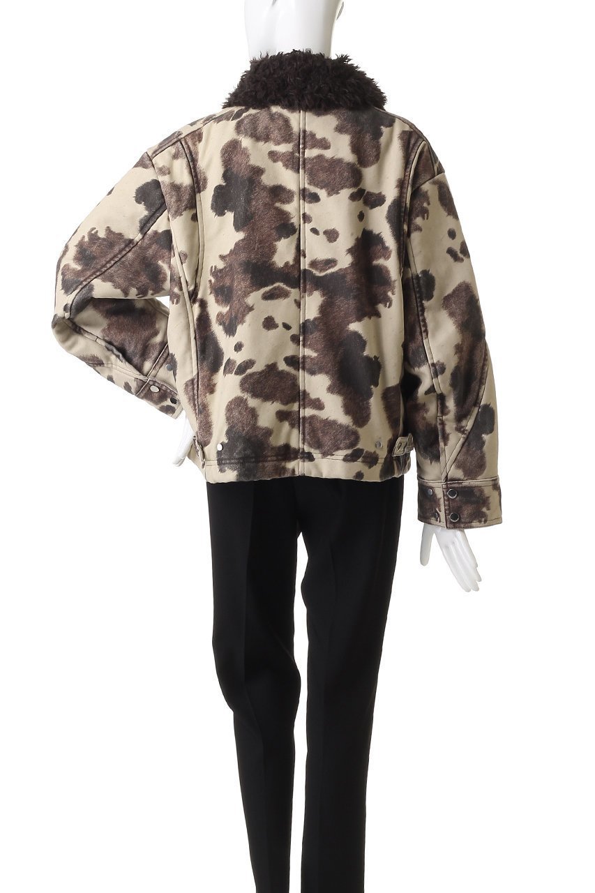 【メゾンスペシャル/MAISON SPECIAL】の2way Collar Cow Printed faux Leather Blouson/2WAYカラーCOWプリントフェイクレザーブルゾン 人気、トレンドファッション・服の通販 founy(ファニー) 　ファッション　Fashion　レディースファッション　Fashion for Women　アウター　Coat / Outerwear Collection　レディースジャケット・軽アウター　Jackets　ブルゾンジャケット・スポーティアウター　Blouson Jackets　ジップ　Zip, Zipper　ジップアップ　Zip-Up, Full Zip　ジャケット　Jacket, Outerwear　セットアップ　Set-Up, Coordinated Outfit　デニム　Denim, Jeans Material　パターン　Pattern, Design Print　フェイクレザー　Faux Leather, PU Leather　フロント　Front, Front Design　ブルゾン　Blouson, Bomber Jacket　プリント　Print, Printed Pattern　ポケット　Pocket, Pocket Detail　防寒　Cold Protection, Winter-Ready　モノトーン　Monotone, Black and White　ロング　Long, Long-Length　おすすめ　Recommended / Our Picks　other-4|ID: prp329100004635367 ipo3291000000035947129