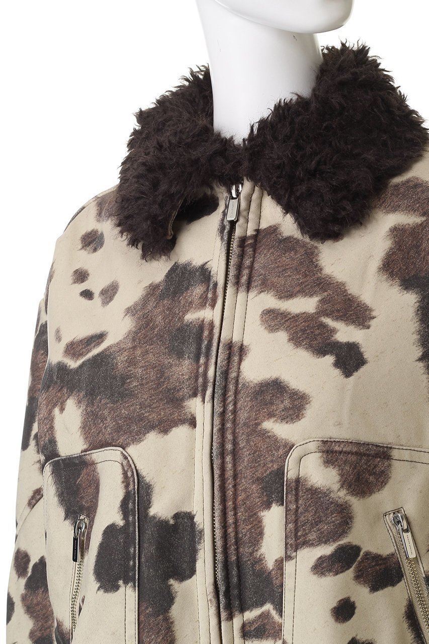 【メゾンスペシャル/MAISON SPECIAL】の2way Collar Cow Printed faux Leather Blouson/2WAYカラーCOWプリントフェイクレザーブルゾン 人気、トレンドファッション・服の通販 founy(ファニー) 　ファッション　Fashion　レディースファッション　Fashion for Women　アウター　Coat / Outerwear Collection　レディースジャケット・軽アウター　Jackets　ブルゾンジャケット・スポーティアウター　Blouson Jackets　ジップ　Zip, Zipper　ジップアップ　Zip-Up, Full Zip　ジャケット　Jacket, Outerwear　セットアップ　Set-Up, Coordinated Outfit　デニム　Denim, Jeans Material　パターン　Pattern, Design Print　フェイクレザー　Faux Leather, PU Leather　フロント　Front, Front Design　ブルゾン　Blouson, Bomber Jacket　プリント　Print, Printed Pattern　ポケット　Pocket, Pocket Detail　防寒　Cold Protection, Winter-Ready　モノトーン　Monotone, Black and White　ロング　Long, Long-Length　おすすめ　Recommended / Our Picks　other-5|ID: prp329100004635367 ipo3291000000035947130