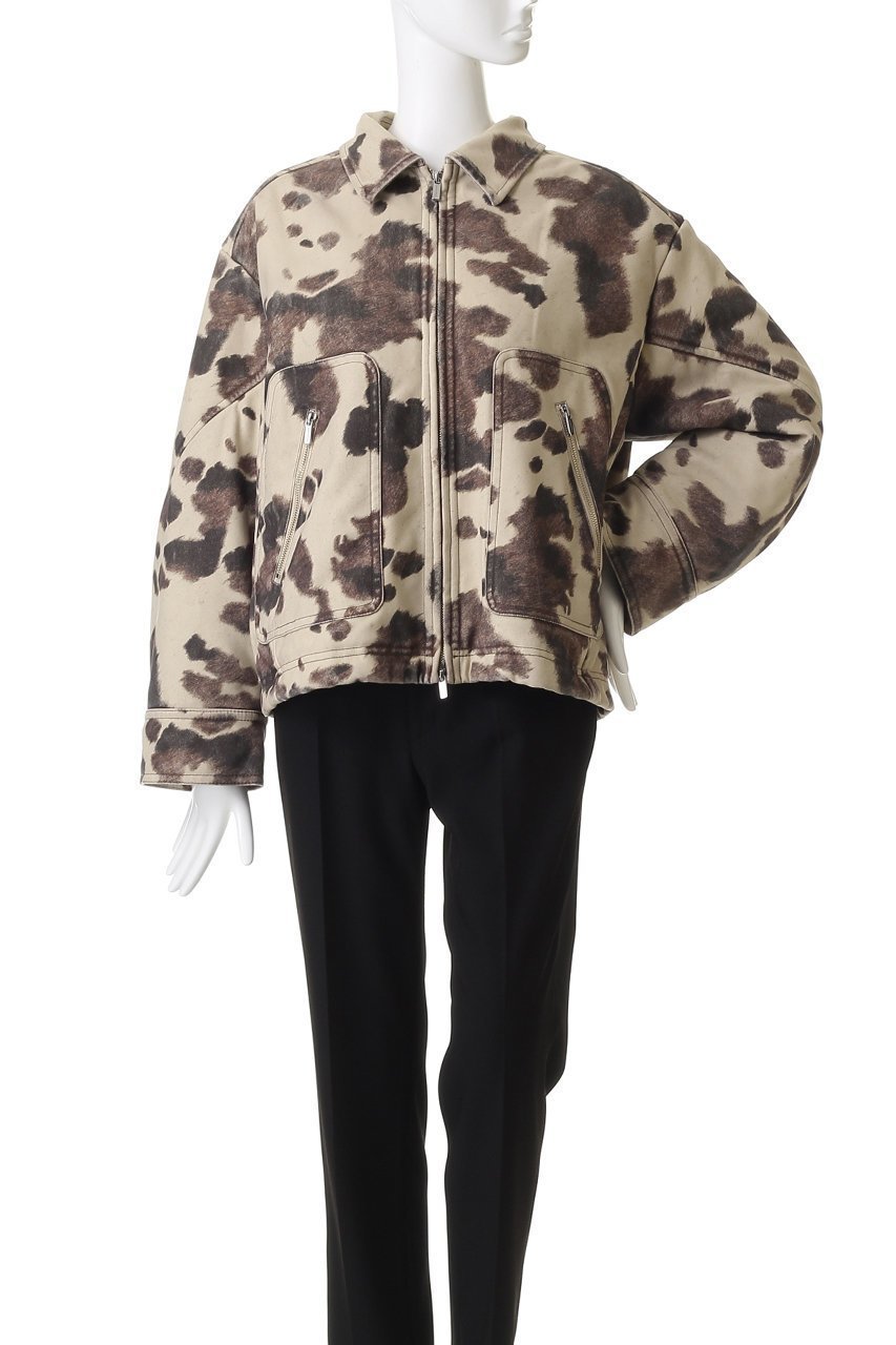 【メゾンスペシャル/MAISON SPECIAL】の2way Collar Cow Printed faux Leather Blouson/2WAYカラーCOWプリントフェイクレザーブルゾン 人気、トレンドファッション・服の通販 founy(ファニー) 　ファッション　Fashion　レディースファッション　Fashion for Women　アウター　Coat / Outerwear Collection　レディースジャケット・軽アウター　Jackets　ブルゾンジャケット・スポーティアウター　Blouson Jackets　ジップ　Zip, Zipper　ジップアップ　Zip-Up, Full Zip　ジャケット　Jacket, Outerwear　セットアップ　Set-Up, Coordinated Outfit　デニム　Denim, Jeans Material　パターン　Pattern, Design Print　フェイクレザー　Faux Leather, PU Leather　フロント　Front, Front Design　ブルゾン　Blouson, Bomber Jacket　プリント　Print, Printed Pattern　ポケット　Pocket, Pocket Detail　防寒　Cold Protection, Winter-Ready　モノトーン　Monotone, Black and White　ロング　Long, Long-Length　おすすめ　Recommended / Our Picks　other-7|ID: prp329100004635367 ipo3291000000035947132
