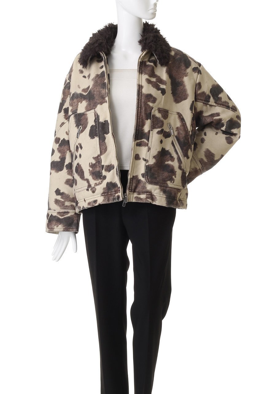 【メゾンスペシャル/MAISON SPECIAL】の2way Collar Cow Printed faux Leather Blouson/2WAYカラーCOWプリントフェイクレザーブルゾン 人気、トレンドファッション・服の通販 founy(ファニー) 　ファッション　Fashion　レディースファッション　Fashion for Women　アウター　Coat / Outerwear Collection　レディースジャケット・軽アウター　Jackets　ブルゾンジャケット・スポーティアウター　Blouson Jackets　ジップ　Zip, Zipper　ジップアップ　Zip-Up, Full Zip　ジャケット　Jacket, Outerwear　セットアップ　Set-Up, Coordinated Outfit　デニム　Denim, Jeans Material　パターン　Pattern, Design Print　フェイクレザー　Faux Leather, PU Leather　フロント　Front, Front Design　ブルゾン　Blouson, Bomber Jacket　プリント　Print, Printed Pattern　ポケット　Pocket, Pocket Detail　防寒　Cold Protection, Winter-Ready　モノトーン　Monotone, Black and White　ロング　Long, Long-Length　おすすめ　Recommended / Our Picks　other-8|ID: prp329100004635367 ipo3291000000035947133