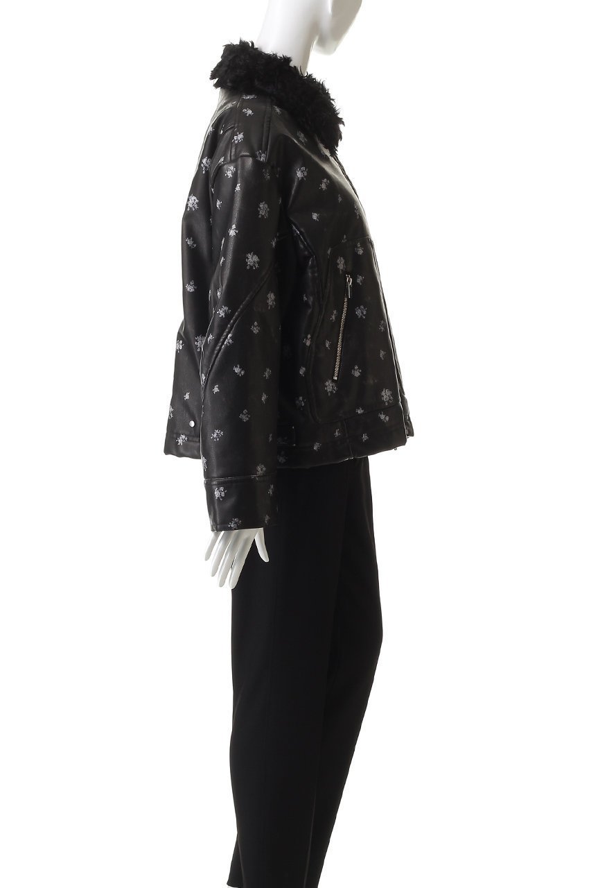 【メゾンスペシャル/MAISON SPECIAL】の2way Collar Small Flower faux Leather Blouson/2WAYカラースモールフラワーフェイクレザーブルゾン 人気、トレンドファッション・服の通販 founy(ファニー) 　ファッション　Fashion　レディースファッション　Fashion for Women　アウター　Coat / Outerwear Collection　レディースジャケット・軽アウター　Jackets　ブルゾンジャケット・スポーティアウター　Blouson Jackets　インナー　Innerwear　クール　Cool, Chic　シンプル　Simple, Minimal　ジップ　Zip, Zipper　ジップアップ　Zip-Up, Full Zip　ジャケット　Jacket, Outerwear　フェイクレザー　Faux Leather, PU Leather　フェミニン　Feminine, Girly　フロント　Front, Front Design　ブルゾン　Blouson, Bomber Jacket　プリント　Print, Printed Pattern　ポケット　Pocket, Pocket Detail　防寒　Cold Protection, Winter-Ready　ミックス　Mix, Mixed Style　ライダース　Riders　other-3|ID: prp329100004635369 ipo3291000000036753313