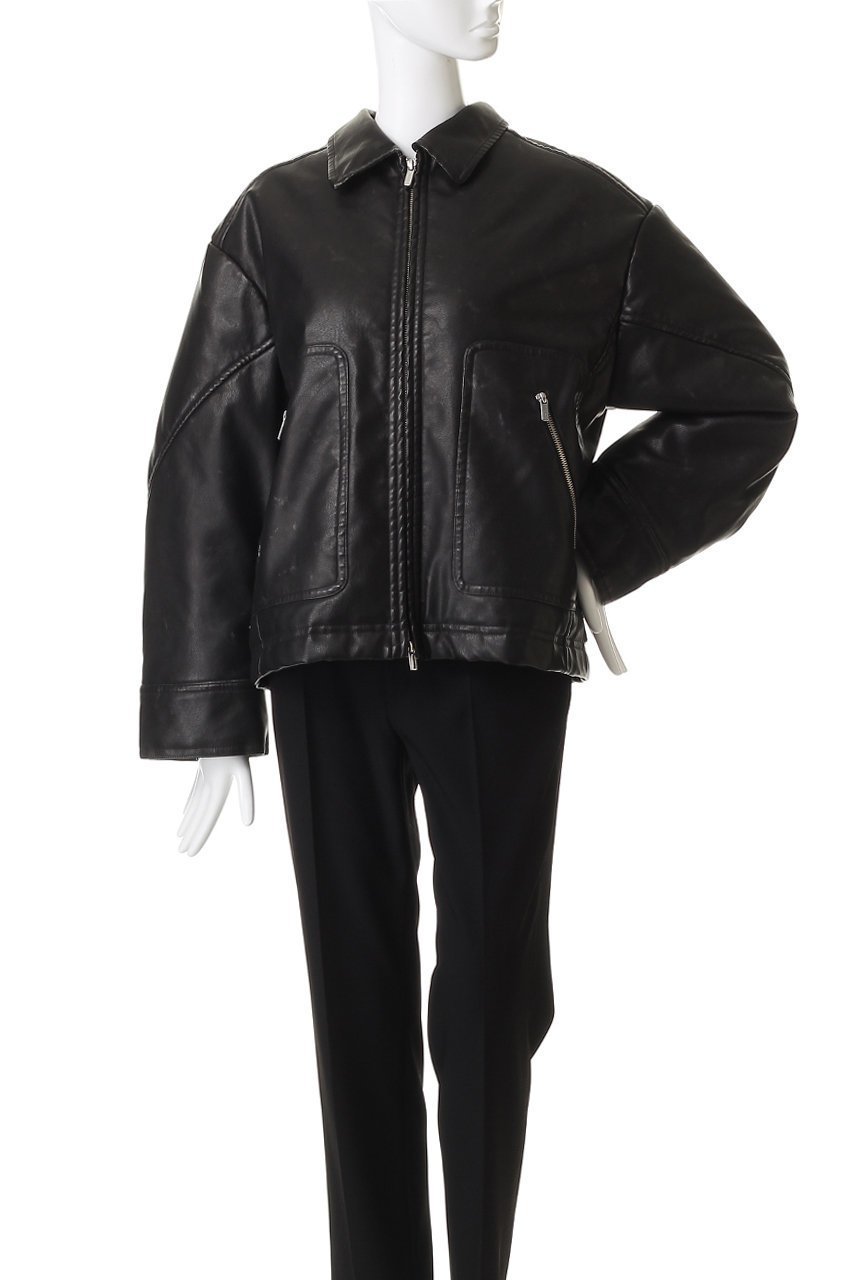 【メゾンスペシャル/MAISON SPECIAL】の2way Collar faux Leather Blouson/2WAYカラーフェイクレザーブルゾン 人気、トレンドファッション・服の通販 founy(ファニー) 　ファッション　Fashion　レディースファッション　Fashion for Women　アウター　Coat / Outerwear Collection　レディースジャケット・軽アウター　Jackets　ブルゾンジャケット・スポーティアウター　Blouson Jackets　インナー　Innerwear　クール　Cool, Chic　シンプル　Simple, Minimal　ジップ　Zip, Zipper　ジップアップ　Zip-Up, Full Zip　ジャケット　Jacket, Outerwear　フェイクレザー　Faux Leather, PU Leather　フロント　Front, Front Design　ブルゾン　Blouson, Bomber Jacket　ポケット　Pocket, Pocket Detail　防寒　Cold Protection, Winter-Ready　ライダース　Riders　other-7|ID: prp329100004635370 ipo3291000000035947142