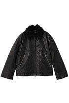 【メゾンスペシャル/MAISON SPECIAL】の2way Collar faux Leather Blouson/2WAYカラーフェイクレザーブルゾン BLK(ブラック)|ID: prp329100004635370 ipo3291000000036867714