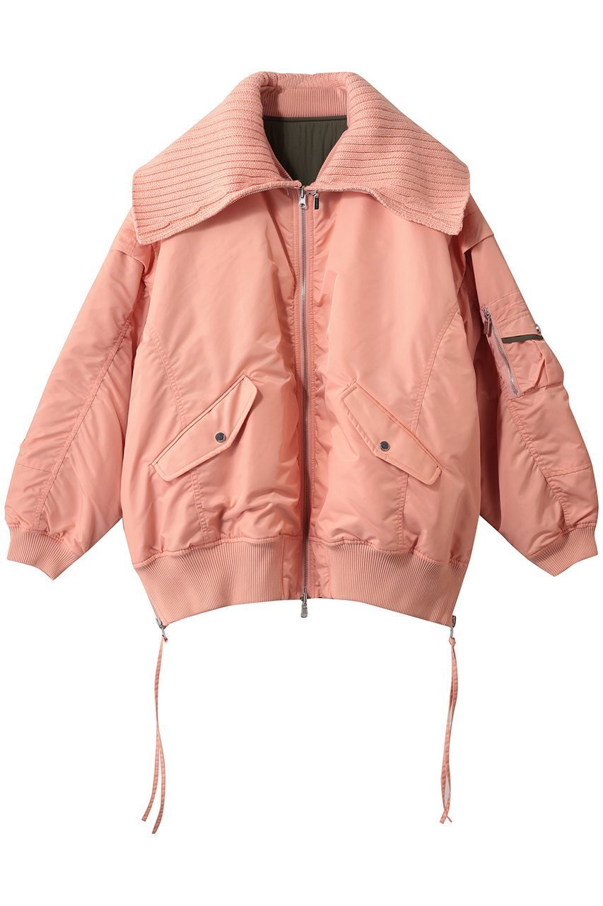 【メゾンスペシャル/MAISON SPECIAL】のMultiway Knit Collar MA-1/マルチウェイニットカラーMA-1 インテリア・キッズ・メンズ・レディースファッション・服の通販 founy(ファニー) 　ファッション　Fashion　レディースファッション　Fashion for Women　アウター　Coat / Outerwear Collection　レディースジャケット・軽アウター　Jackets　ブルゾンジャケット・スポーティアウター　Blouson Jackets　MA-1ジャケット　MA-1 Bomber Jackets / Flight Jackets　なめらか　Smooth, Silky Texture　インナー　Innerwear　ジャケット　Jacket, Outerwear　ブルゾン　Blouson, Bomber Jacket　リバーシブル　Reversible, Two-Sided　ロング　Long, Long-Length　人気　Popular, Best Seller　防寒　Cold Protection, Winter-Ready　PNK(ピンク)|ID: prp329100004635371 ipo3291000000036544557