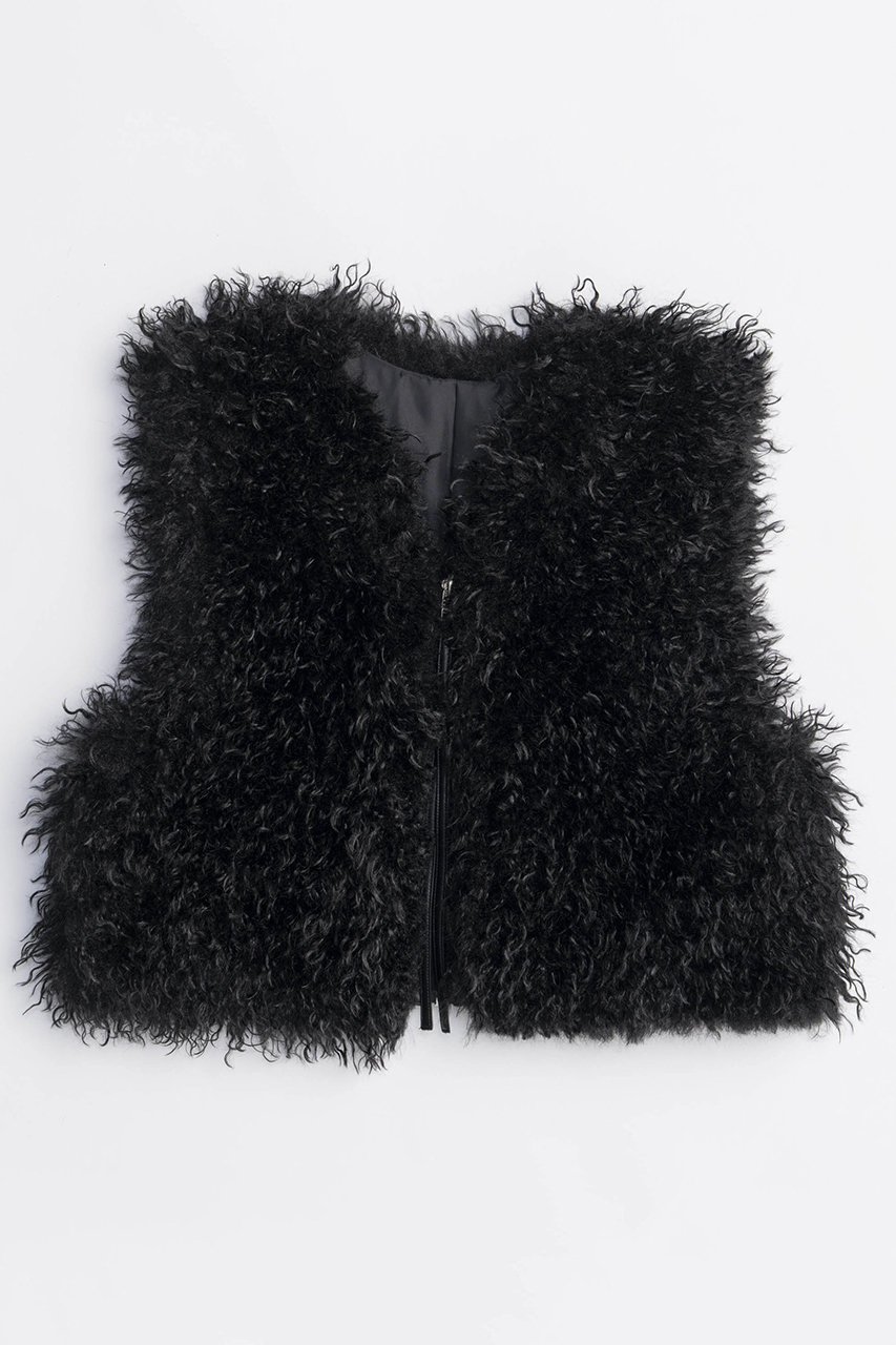 【メゾンスペシャル/MAISON SPECIAL】のFur Vest/ファーベスト インテリア・キッズ・メンズ・レディースファッション・服の通販 founy(ファニー) 　ファッション　Fashion　レディースファッション　Fashion for Women　アウター　Coat / Outerwear Collection　レディースジャケット・軽アウター　Jackets　2025年　2025　2025-2026秋冬・A/W　Autumn/Winter 2025–26 AW25–26　ショート　Short, Short Length　シンプル　Simple, Minimal　ジャケット　Jacket, Outerwear　バランス　Balance, Style Balance　フェイクファー　Faux Fur, Imitation Fur　フェミニン　Feminine, Girly　ブルゾン　Blouson, Bomber Jacket　ベスト　Vest, Waistcoat　リアル　Real, Realistic　ロング　Long, Long-Length　ワイド　Wide, Wide Fit　秋　Autumn　A/W・秋冬　Autumn/Winter　BLK(ブラック)|ID: prp329100004635372 ipo3291000000033383538