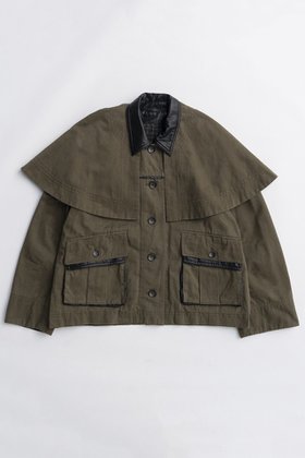 【メゾンスペシャル/MAISON SPECIAL】のMilitary Cape Jacket/ミリタリーケープジャケット 人気、トレンドファッション・服の通販 founy(ファニー) ファッション Fashion レディースファッション Fashion for Women アウター Coat / Outerwear Collection レディースジャケット・軽アウター Jackets ブルゾンジャケット・スポーティアウター Blouson Jackets 2025年 2025 2025-2026秋冬・A/W Autumn/Winter 2025–26 AW25–26 ショート Short, Short Length ジャケット Jacket, Outerwear デニム Denim, Jeans Material ブルゾン Blouson, Bomber Jacket ポケット Pocket, Pocket Detail リバーシブル Reversible, Two-Sided ヴィンテージ Vintage Style エレガント 上品 Elegant A/W・秋冬 Autumn/Winter |ID:prp329100004635374