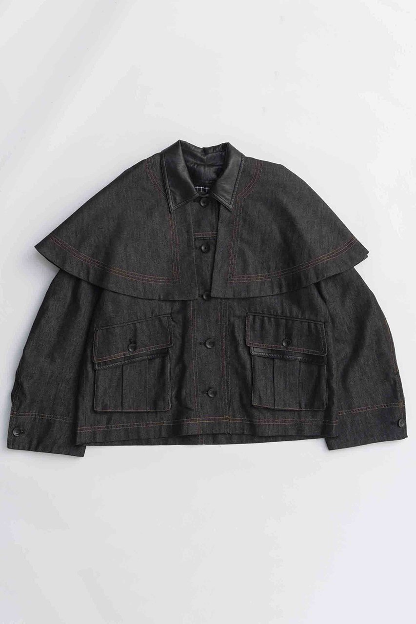 【メゾンスペシャル/MAISON SPECIAL】のMilitary Cape Jacket/ミリタリーケープジャケット インテリア・キッズ・メンズ・レディースファッション・服の通販 founy(ファニー) 　ファッション　Fashion　レディースファッション　Fashion for Women　アウター　Coat / Outerwear Collection　レディースジャケット・軽アウター　Jackets　ブルゾンジャケット・スポーティアウター　Blouson Jackets　2025年　2025　2025-2026秋冬・A/W　Autumn/Winter 2025–26 AW25–26　ショート　Short, Short Length　ジャケット　Jacket, Outerwear　デニム　Denim, Jeans Material　ブルゾン　Blouson, Bomber Jacket　ポケット　Pocket, Pocket Detail　リバーシブル　Reversible, Two-Sided　ヴィンテージ　Vintage Style　エレガント 上品　Elegant　A/W・秋冬　Autumn/Winter　NVY(ネイビー)|ID: prp329100004635374 ipo3291000000033383559