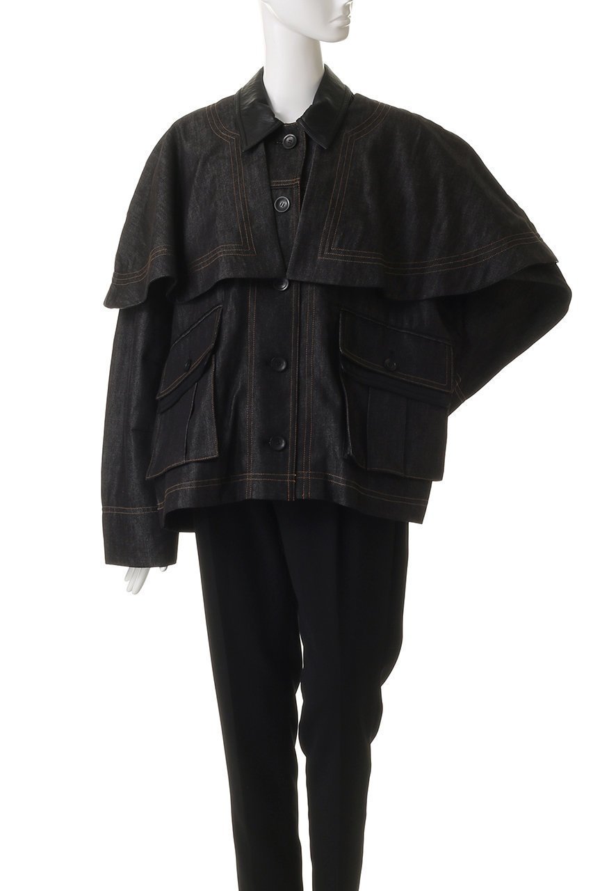 【メゾンスペシャル/MAISON SPECIAL】のMilitary Cape Jacket/ミリタリーケープジャケット 人気、トレンドファッション・服の通販 founy(ファニー) 　ファッション　Fashion　レディースファッション　Fashion for Women　アウター　Coat / Outerwear Collection　レディースジャケット・軽アウター　Jackets　ブルゾンジャケット・スポーティアウター　Blouson Jackets　ショート　Short, Short Length　ジャケット　Jacket, Outerwear　デニム　Denim, Jeans Material　フェイクレザー　Faux Leather, PU Leather　ブルゾン　Blouson, Bomber Jacket　ポケット　Pocket, Pocket Detail　リバーシブル　Reversible, Two-Sided　ヴィンテージ　Vintage Style　エレガント 上品　Elegant　A/W・秋冬　Autumn/Winter　other-4|ID: prp329100004635374 ipo3291000000033616369