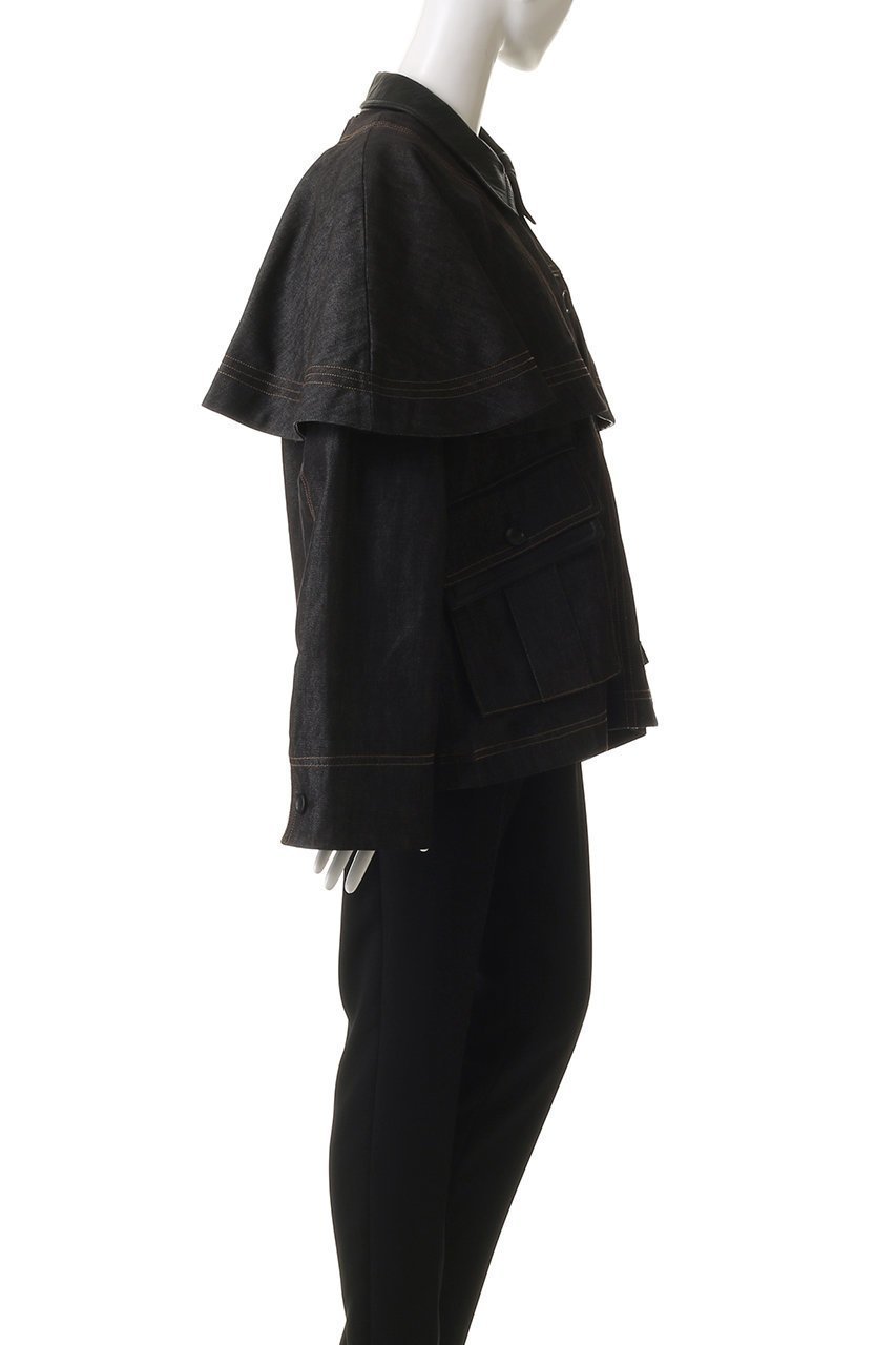 【メゾンスペシャル/MAISON SPECIAL】のMilitary Cape Jacket/ミリタリーケープジャケット 人気、トレンドファッション・服の通販 founy(ファニー) 　ファッション　Fashion　レディースファッション　Fashion for Women　アウター　Coat / Outerwear Collection　レディースジャケット・軽アウター　Jackets　ブルゾンジャケット・スポーティアウター　Blouson Jackets　ショート　Short, Short Length　ジャケット　Jacket, Outerwear　デニム　Denim, Jeans Material　フェイクレザー　Faux Leather, PU Leather　ブルゾン　Blouson, Bomber Jacket　ポケット　Pocket, Pocket Detail　リバーシブル　Reversible, Two-Sided　ヴィンテージ　Vintage Style　エレガント 上品　Elegant　A/W・秋冬　Autumn/Winter　other-5|ID: prp329100004635374 ipo3291000000033616370