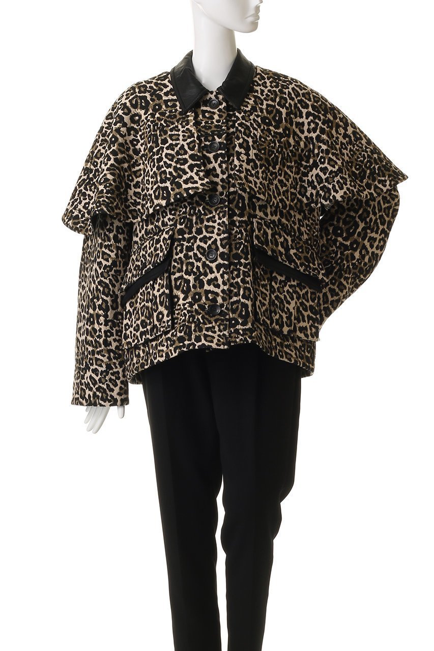 【メゾンスペシャル/MAISON SPECIAL】のleopard Military Cape Jacket/レオパードミリタリーケープジャケット 人気、トレンドファッション・服の通販 founy(ファニー) ファッション Fashion レディースファッション Fashion for Women アウター Coat / Outerwear Collection レディースジャケット・軽アウター Jackets ブルゾンジャケット・スポーティアウター Blouson Jackets アニマル Animal Print ショート Short, Short Length ジャカード/ジャガード Jacquard, Woven Pattern ジャケット Jacket, Outerwear フェイクレザー Faux Leather, PU Leather ブルゾン Blouson, Bomber Jacket ポケット Pocket, Pocket Detail リバーシブル Reversible, Two-Sided レオパード Leopard, Animal Print エレガント 上品 Elegant other-2|ID: prp329100004635375 ipo3291000000035583039
