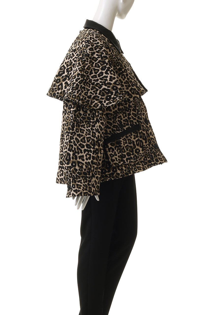 【メゾンスペシャル/MAISON SPECIAL】のleopard Military Cape Jacket/レオパードミリタリーケープジャケット 人気、トレンドファッション・服の通販 founy(ファニー) ファッション Fashion レディースファッション Fashion for Women アウター Coat / Outerwear Collection レディースジャケット・軽アウター Jackets ブルゾンジャケット・スポーティアウター Blouson Jackets アニマル Animal Print ショート Short, Short Length ジャカード/ジャガード Jacquard, Woven Pattern ジャケット Jacket, Outerwear フェイクレザー Faux Leather, PU Leather ブルゾン Blouson, Bomber Jacket ポケット Pocket, Pocket Detail リバーシブル Reversible, Two-Sided レオパード Leopard, Animal Print エレガント 上品 Elegant other-3|ID: prp329100004635375 ipo3291000000035583041