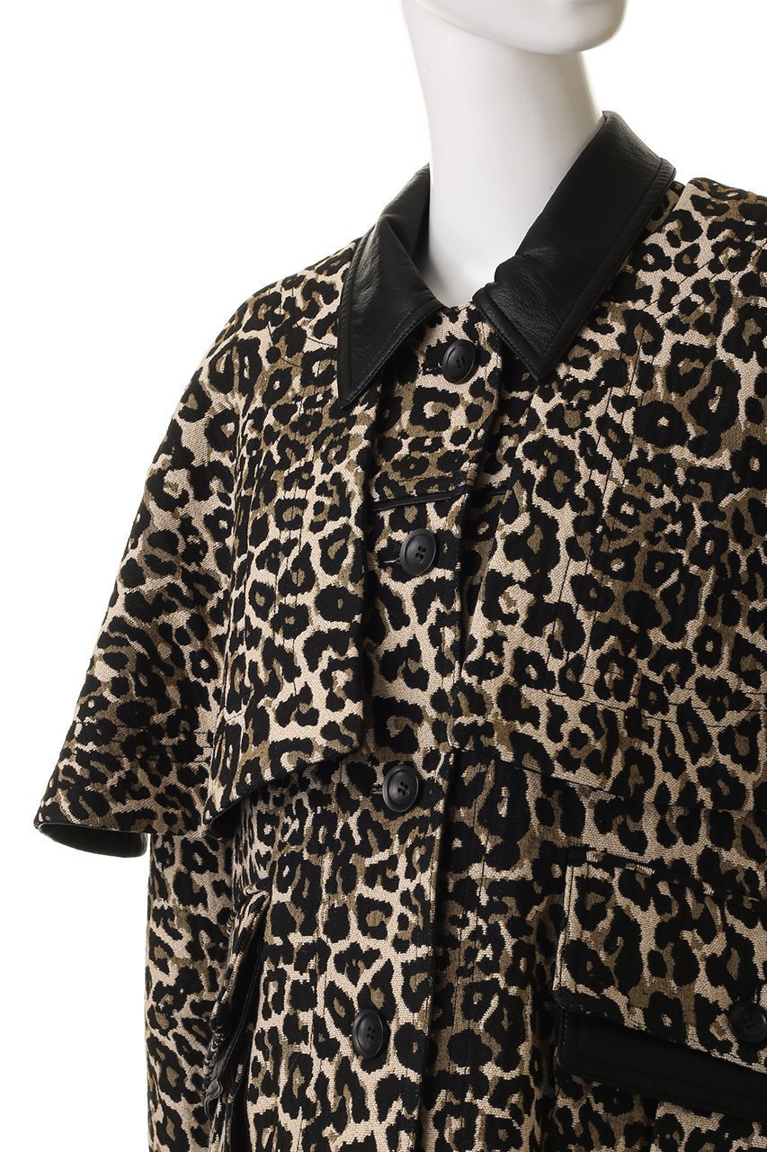 【メゾンスペシャル/MAISON SPECIAL】のleopard Military Cape Jacket/レオパードミリタリーケープジャケット 人気、トレンドファッション・服の通販 founy(ファニー) ファッション Fashion レディースファッション Fashion for Women アウター Coat / Outerwear Collection レディースジャケット・軽アウター Jackets ブルゾンジャケット・スポーティアウター Blouson Jackets アニマル Animal Print ショート Short, Short Length ジャカード/ジャガード Jacquard, Woven Pattern ジャケット Jacket, Outerwear フェイクレザー Faux Leather, PU Leather ブルゾン Blouson, Bomber Jacket ポケット Pocket, Pocket Detail リバーシブル Reversible, Two-Sided レオパード Leopard, Animal Print エレガント 上品 Elegant other-5|ID: prp329100004635375 ipo3291000000035583045