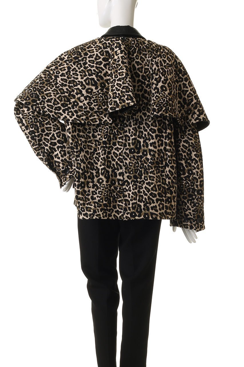 【メゾンスペシャル/MAISON SPECIAL】のleopard Military Cape Jacket/レオパードミリタリーケープジャケット 人気、トレンドファッション・服の通販 founy(ファニー) 　ファッション　Fashion　レディースファッション　Fashion for Women　アウター　Coat / Outerwear Collection　レディースジャケット・軽アウター　Jackets　ブルゾンジャケット・スポーティアウター　Blouson Jackets　アニマル　Animal Print　ショート　Short, Short Length　ジャカード／ジャガード　Jacquard, Woven Pattern　ジャケット　Jacket, Outerwear　フェイクレザー　Faux Leather, PU Leather　ブルゾン　Blouson, Bomber Jacket　ポケット　Pocket, Pocket Detail　リバーシブル　Reversible, Two-Sided　レオパード　Leopard, Animal Print　エレガント 上品　Elegant　other-4|ID: prp329100004635375 ipo3291000000036867747