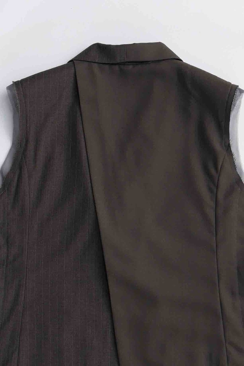 【メゾンスペシャル/MAISON SPECIAL】のSide Tulle Gilet/サイドチュールジレ 人気、トレンドファッション・服の通販 founy(ファニー) 　ファッション　Fashion　レディースファッション　Fashion for Women　アウター　Coat / Outerwear Collection　レディースジャケット・軽アウター　Jackets　アシンメトリー　Asymmetrical Style　インナー　Innerwear　オケージョン　Occasion Wear　ジャケット　Jacket, Outerwear　チュール　Tulip, Tulip Motif　ドッキング　Docking, Mixed Material　フィット　Fit, Slim Fit　ベスト　Vest, Waistcoat　ロング　Long, Long-Length　A/W・秋冬　Autumn/Winter　エレガント 上品　Elegant　2025年　2025　2025-2026秋冬・A/W　Autumn/Winter 2025–26 AW25–26　other-6|ID: prp329100004635376 ipo3291000000033383582