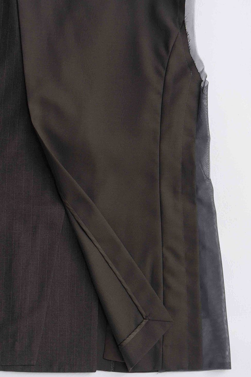 【メゾンスペシャル/MAISON SPECIAL】のSide Tulle Gilet/サイドチュールジレ 人気、トレンドファッション・服の通販 founy(ファニー) 　ファッション　Fashion　レディースファッション　Fashion for Women　アウター　Coat / Outerwear Collection　レディースジャケット・軽アウター　Jackets　アシンメトリー　Asymmetrical Style　インナー　Innerwear　オケージョン　Occasion Wear　ジャケット　Jacket, Outerwear　チュール　Tulip, Tulip Motif　ドッキング　Docking, Mixed Material　フィット　Fit, Slim Fit　ベスト　Vest, Waistcoat　ロング　Long, Long-Length　A/W・秋冬　Autumn/Winter　エレガント 上品　Elegant　2025年　2025　2025-2026秋冬・A/W　Autumn/Winter 2025–26 AW25–26　other-7|ID: prp329100004635376 ipo3291000000033383583