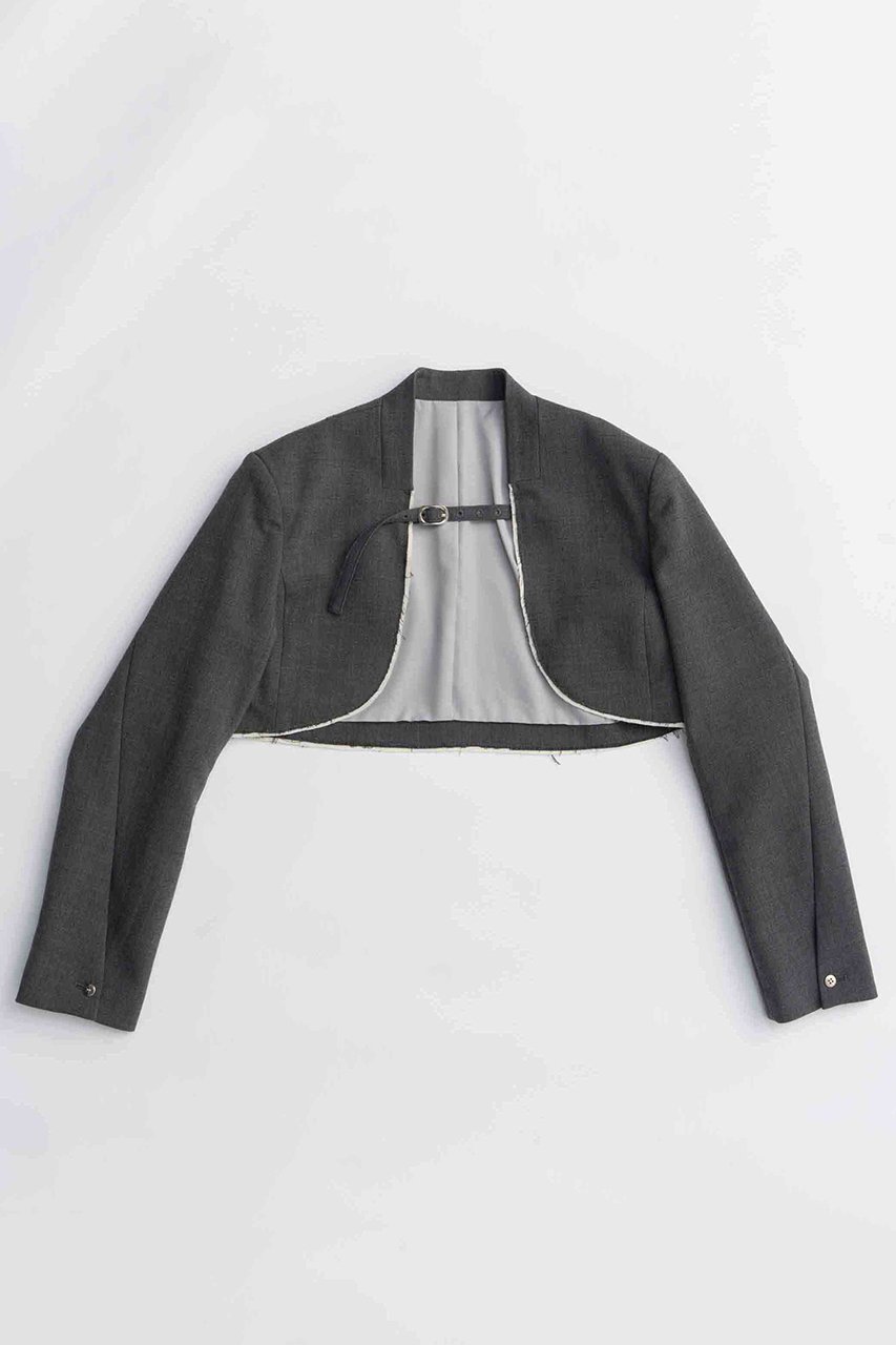 【メゾンスペシャル/MAISON SPECIAL】のShort Bolero Jacket/ショートボレロジャケット インテリア・キッズ・メンズ・レディースファッション・服の通販 founy(ファニー) 　ファッション　Fashion　レディースファッション　Fashion for Women　アウター　Coat / Outerwear Collection　レディースジャケット・軽アウター　Jackets　ボレロ・ショート丈ジャケット / ドレス羽織りに　Boleros & Short Jackets　2025年　2025　2025-2026秋冬・A/W　Autumn/Winter 2025–26 AW25–26　オケージョン　Occasion Wear　クラシカル　Classical, Vintage-Inspired　ショート　Short, Short Length　ジャケット　Jacket, Outerwear　ストレッチ　Stretch, Stretchy Fabric　バランス　Balance, Style Balance　ファブリック　Fabric, Textile　ボレロ　Bolero, Short Cardigan　マニッシュ　Mannish, Boyish　A/W・秋冬　Autumn/Winter　GRY(グレー)|ID: prp329100004635377 ipo3291000000033383587
