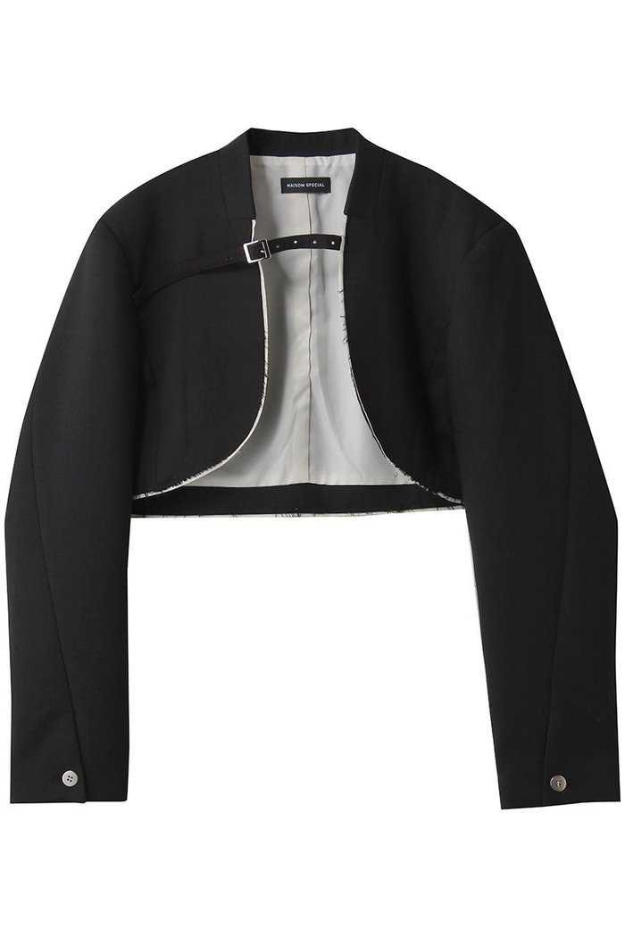 【メゾンスペシャル/MAISON SPECIAL】のShort Bolero Jacket/ショートボレロジャケット インテリア・キッズ・メンズ・レディースファッション・服の通販 founy(ファニー) https://founy.com/ ファッション Fashion レディースファッション Fashion for Women アウター Coat / Outerwear Collection レディースジャケット・軽アウター Jackets ボレロ・ショート丈ジャケット / ドレス羽織りに Boleros & Short Jackets オケージョン Occasion Wear クラシカル Classical, Vintage-Inspired ショート Short, Short Length ジャケット Jacket, Outerwear ストレッチ Stretch, Stretchy Fabric バランス Balance, Style Balance ファブリック Fabric, Textile ボレロ Bolero, Short Cardigan マニッシュ Mannish, Boyish |ID: prp329100004635377 ipo3291000000036126249