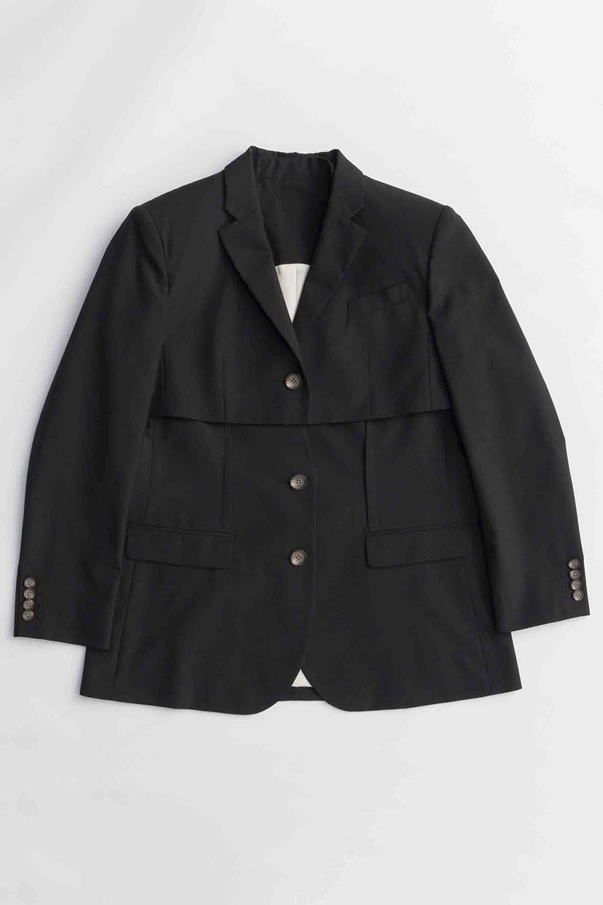 【メゾンスペシャル/MAISON SPECIAL】のMultiway Layered Jacket/マルチウェイレイヤードジャケット インテリア・キッズ・メンズ・レディースファッション・服の通販 founy(ファニー) 　ファッション　Fashion　レディースファッション　Fashion for Women　アウター　Coat / Outerwear Collection　レディースジャケット・軽アウター　Jackets　2025年　2025　2025-2026秋冬・A/W　Autumn/Winter 2025–26 AW25–26　コンパクト　Compact, Small Size　ショート　Short, Short Length　ジャケット　Jacket, Outerwear　ストレッチ　Stretch, Stretchy Fabric　セットアップ　Set-Up, Coordinated Outfit　エレガント 上品　Elegant　A/W・秋冬　Autumn/Winter　BLK(ブラック)|ID: prp329100004635378 ipo3291000000033383597