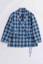 【メゾンスペシャル/MAISON SPECIAL】のLoop Yarn Plaid Jacket/ループチェックジャケット BLU(ブルー)|ID: prp329100004635380 ipo3291000000033383616