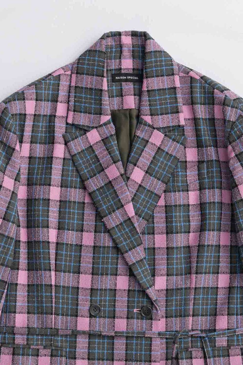 【メゾンスペシャル/MAISON SPECIAL】のLoop Yarn Plaid Jacket/ループチェックジャケット 人気、トレンドファッション・服の通販 founy(ファニー) 　ファッション　Fashion　レディースファッション　Fashion for Women　アウター　Coat / Outerwear Collection　レディースジャケット・軽アウター　Jackets　2025年　2025　2025-2026秋冬・A/W　Autumn/Winter 2025–26 AW25–26　おすすめ　Recommended / Our Picks　ジャケット　Jacket, Outerwear　セットアップ　Set-Up, Coordinated Outfit　ダブル　Double, Double-Breasted　チェック　Check, Plaid, Tartan　トレンド　Trend, Trending Now　ループ　Loop, Loop Knit　A/W・秋冬　Autumn/Winter　other-2|ID: prp329100004635380 ipo3291000000033383618