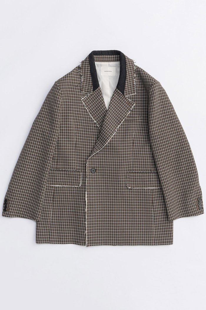 【メゾンスペシャル/MAISON SPECIAL】の2way Hooded Scarf Cut Off Jacket/2WAYフードスカーフカットオフジャケット インテリア・キッズ・メンズ・レディースファッション・服の通販 founy(ファニー) https://founy.com/ ファッション Fashion レディースファッション Fashion for Women アウター Coat / Outerwear Collection レディースジャケット・軽アウター Jackets 2025年 2025 2025-2026秋冬・A/W Autumn/Winter 2025–26 AW25–26 インナー Innerwear カットオフ Cut-Off Design ジャケット Jacket, Outerwear スカーフ Scarf, Neckwear ストライプ Stripe, Striped Pattern チェック Check, Plaid, Tartan 冬 Winter / This Winter A/W・秋冬 Autumn/Winter 軽量 Lightweight, Ultra Light |ID: prp329100004635381 ipo3291000000033383626