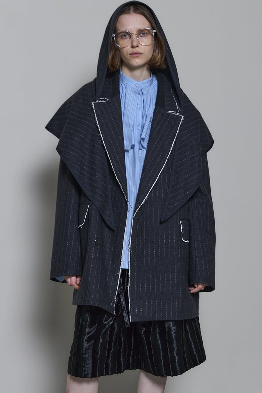 【メゾンスペシャル/MAISON SPECIAL】の2way Hooded Scarf Cut Off Jacket/2WAYフードスカーフカットオフジャケット 人気、トレンドファッション・服の通販 founy(ファニー) 　ファッション　Fashion　レディースファッション　Fashion for Women　アウター　Coat / Outerwear Collection　レディースジャケット・軽アウター　Jackets　2025年　2025　2025-2026秋冬・A/W　Autumn/Winter 2025–26 AW25–26　インナー　Innerwear　カットオフ　Cut-Off Design　ジャケット　Jacket, Outerwear　スカーフ　Scarf, Neckwear　ストライプ　Stripe, Striped Pattern　チェック　Check, Plaid, Tartan　冬　Winter / This Winter　A/W・秋冬　Autumn/Winter　軽量　Lightweight, Ultra Light　other-3|ID: prp329100004635381 ipo3291000000033383630