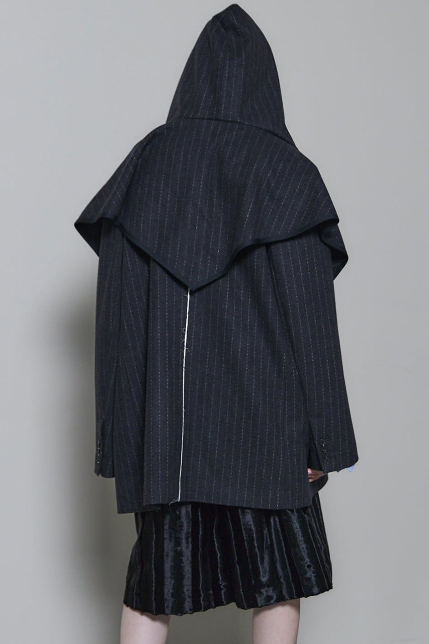 【メゾンスペシャル/MAISON SPECIAL】の2way Hooded Scarf Cut Off Jacket/2WAYフードスカーフカットオフジャケット 人気、トレンドファッション・服の通販 founy(ファニー) 　ファッション　Fashion　レディースファッション　Fashion for Women　アウター　Coat / Outerwear Collection　レディースジャケット・軽アウター　Jackets　2025年　2025　2025-2026秋冬・A/W　Autumn/Winter 2025–26 AW25–26　インナー　Innerwear　カットオフ　Cut-Off Design　ジャケット　Jacket, Outerwear　スカーフ　Scarf, Neckwear　ストライプ　Stripe, Striped Pattern　チェック　Check, Plaid, Tartan　冬　Winter / This Winter　A/W・秋冬　Autumn/Winter　軽量　Lightweight, Ultra Light　other-5|ID: prp329100004635381 ipo3291000000033383633