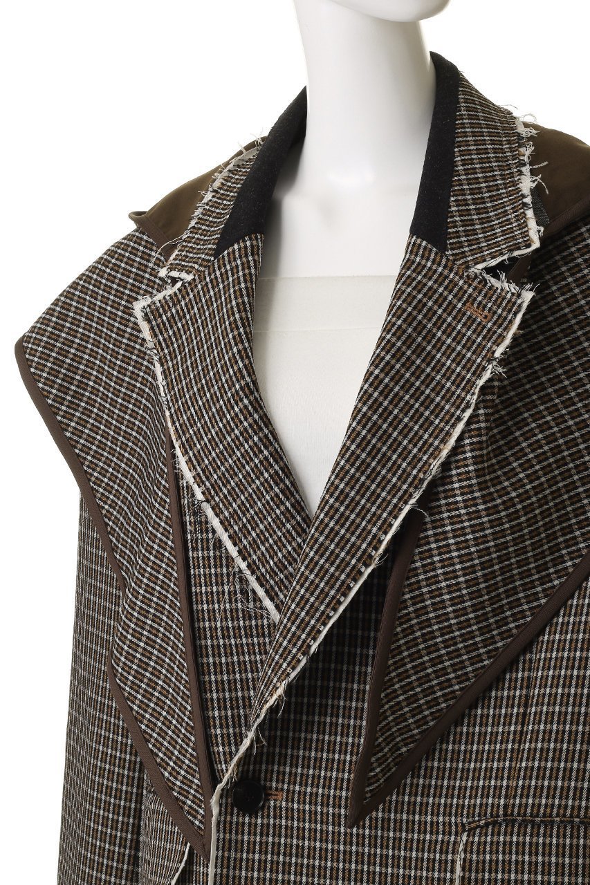 【メゾンスペシャル/MAISON SPECIAL】の2way Hooded Scarf Cut Off Jacket/2WAYフードスカーフカットオフジャケット 人気、トレンドファッション・服の通販 founy(ファニー) 　ファッション　Fashion　レディースファッション　Fashion for Women　アウター　Coat / Outerwear Collection　レディースジャケット・軽アウター　Jackets　インナー　Innerwear　カットオフ　Cut-Off Design　ジャケット　Jacket, Outerwear　スカーフ　Scarf, Neckwear　ストライプ　Stripe, Striped Pattern　チェック　Check, Plaid, Tartan　冬　Winter / This Winter　軽量　Lightweight, Ultra Light　other-5|ID: prp329100004635381 ipo3291000000035816316