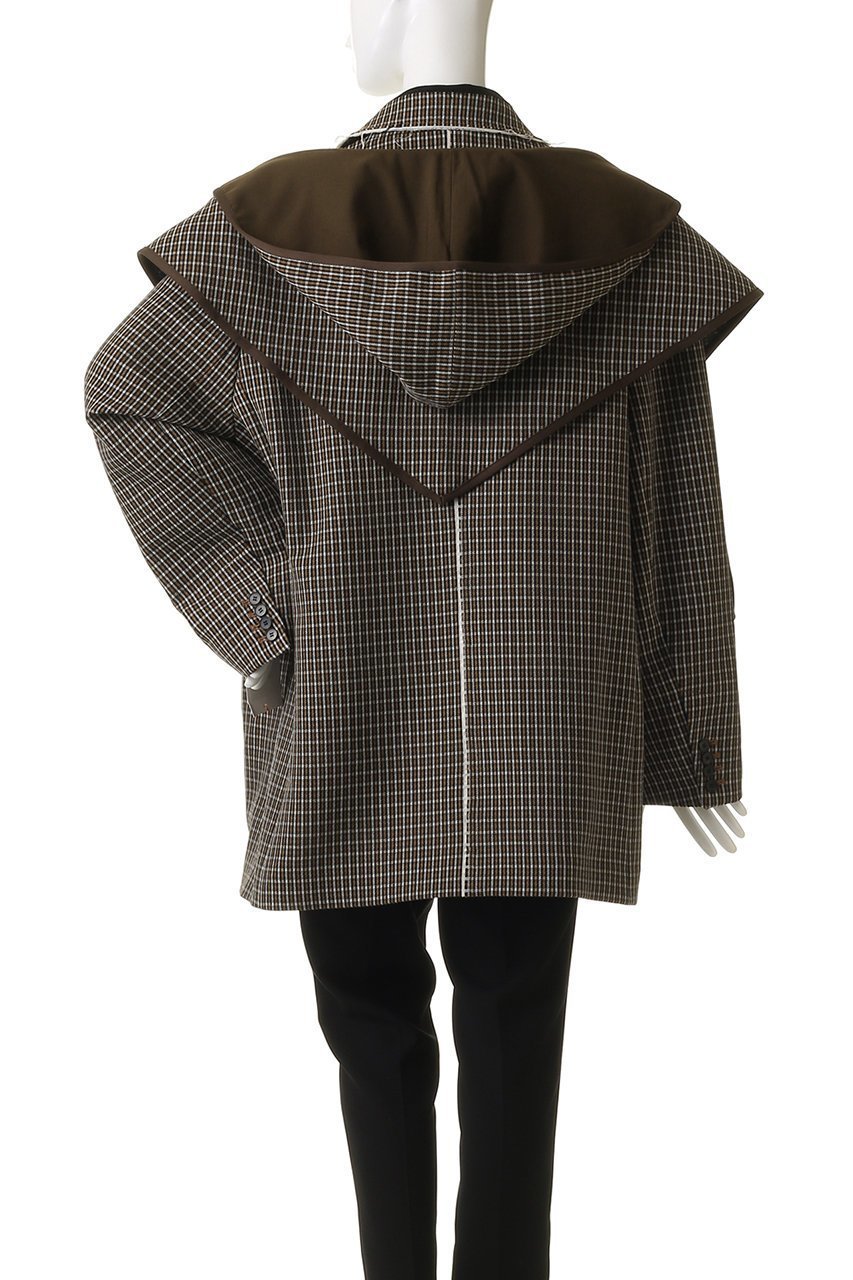 【メゾンスペシャル/MAISON SPECIAL】の2way Hooded Scarf Cut Off Jacket/2WAYフードスカーフカットオフジャケット 人気、トレンドファッション・服の通販 founy(ファニー) 　ファッション　Fashion　レディースファッション　Fashion for Women　アウター　Coat / Outerwear Collection　レディースジャケット・軽アウター　Jackets　インナー　Innerwear　カットオフ　Cut-Off Design　ジャケット　Jacket, Outerwear　スカーフ　Scarf, Neckwear　ストライプ　Stripe, Striped Pattern　チェック　Check, Plaid, Tartan　冬　Winter / This Winter　軽量　Lightweight, Ultra Light　other-4|ID: prp329100004635381 ipo3291000000036215264