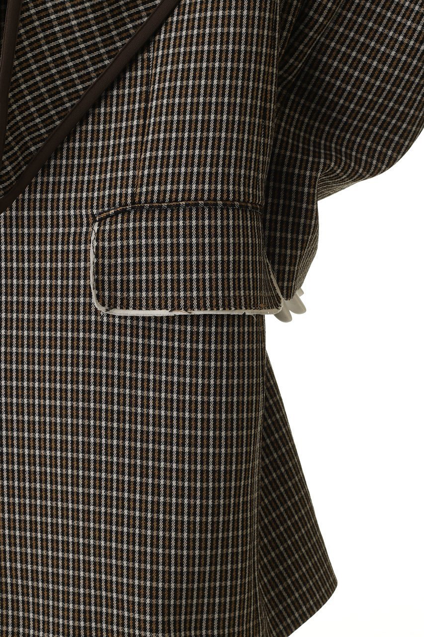 【メゾンスペシャル/MAISON SPECIAL】の2way Hooded Scarf Cut Off Jacket/2WAYフードスカーフカットオフジャケット 人気、トレンドファッション・服の通販 founy(ファニー) 　ファッション　Fashion　レディースファッション　Fashion for Women　アウター　Coat / Outerwear Collection　レディースジャケット・軽アウター　Jackets　インナー　Innerwear　カットオフ　Cut-Off Design　ジャケット　Jacket, Outerwear　スカーフ　Scarf, Neckwear　ストライプ　Stripe, Striped Pattern　チェック　Check, Plaid, Tartan　冬　Winter / This Winter　軽量　Lightweight, Ultra Light　other-6|ID: prp329100004635381 ipo3291000000036215269