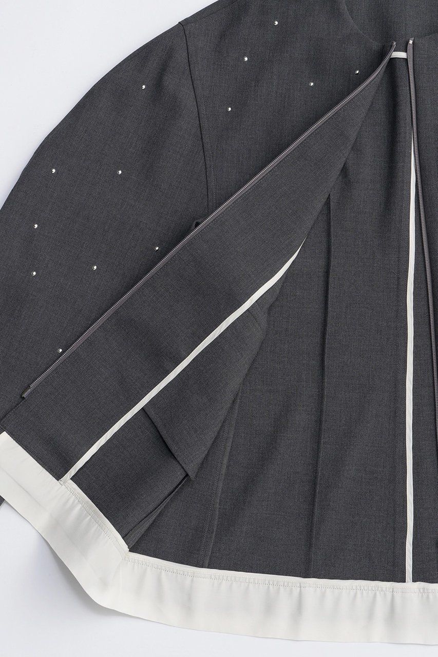 【メゾンスペシャル/MAISON SPECIAL】のStuds Hour Glass Worsted Zip Jacket/スタッズアワーグラスジップジャケット 人気、トレンドファッション・服の通販 founy(ファニー) 　ファッション　Fashion　レディースファッション　Fashion for Women　アウター　Coat / Outerwear Collection　レディースジャケット・軽アウター　Jackets　2025年　2025　2025-2026秋冬・A/W　Autumn/Winter 2025–26 AW25–26　おすすめ　Recommended / Our Picks　オケージョン　Occasion Wear　カーディガン　Cardigan, Knitwear　グラス　Glass, Eyewear　コクーン　Cocoon, Cocoon Silhouette　ジップ　Zip, Zipper　ジャケット　Jacket, Outerwear　スタッズ　Studs, Metal Accents　セットアップ　Set-Up, Coordinated Outfit　エレガント 上品　Elegant　A/W・秋冬　Autumn/Winter　other-4|ID: prp329100004635382 ipo3291000000033383641