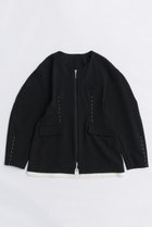 【メゾンスペシャル/MAISON SPECIAL】のHour Glass Worsted Zip Jacket/アワーグラスウーステッドジップジャケット BLK(ブラック)|ID: prp329100004635383 ipo3291000000033383647
