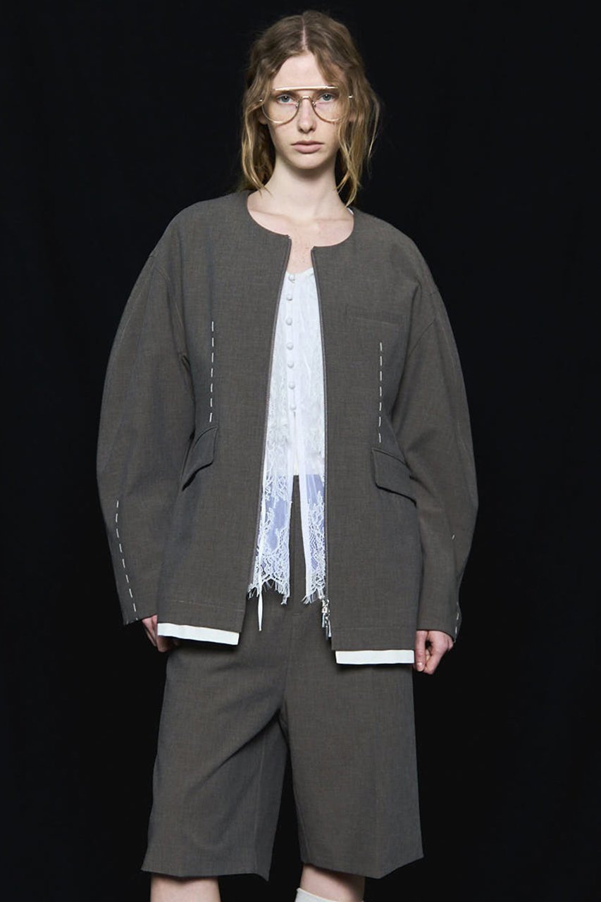 【メゾンスペシャル/MAISON SPECIAL】のHour Glass Worsted Zip Jacket/アワーグラスウーステッドジップジャケット 人気、トレンドファッション・服の通販 founy(ファニー) 　ファッション　Fashion　レディースファッション　Fashion for Women　アウター　Coat / Outerwear Collection　レディースジャケット・軽アウター　Jackets　2025年　2025　2025-2026秋冬・A/W　Autumn/Winter 2025–26 AW25–26　おすすめ　Recommended / Our Picks　オケージョン　Occasion Wear　カーディガン　Cardigan, Knitwear　グラス　Glass, Eyewear　コクーン　Cocoon, Cocoon Silhouette　ジップ　Zip, Zipper　ジャケット　Jacket, Outerwear　セットアップ　Set-Up, Coordinated Outfit　エレガント 上品　Elegant　A/W・秋冬　Autumn/Winter　other-8|ID: prp329100004635383 ipo3291000000033383655