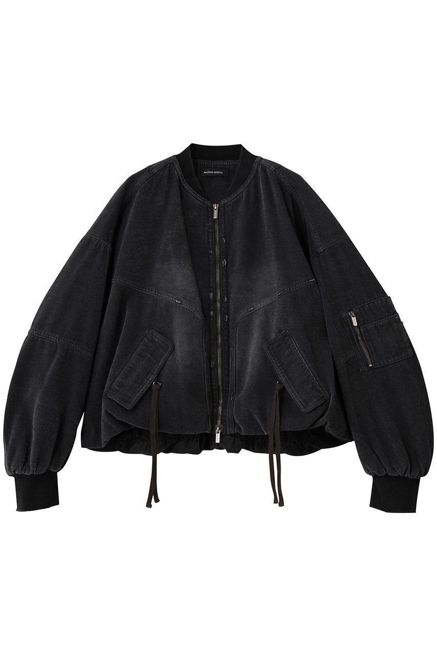 【メゾンスペシャル/MAISON SPECIAL】のWashed MA-1/ウォッシュドMA-1 インテリア・キッズ・メンズ・レディースファッション・服の通販 founy(ファニー) 　ファッション　Fashion　レディースファッション　Fashion for Women　アウター　Coat / Outerwear Collection　レディースジャケット・軽アウター　Jackets　ブルゾンジャケット・スポーティアウター　Blouson Jackets　MA-1ジャケット　MA-1 Bomber Jackets / Flight Jackets　インナー　Innerwear　ショルダー　Shoulder, Shoulder Strap　ショート　Short, Short Length　ジャケット　Jacket, Outerwear　スリーブ　Sleeve, Long Sleeve / Short Sleeve　トレンド　Trend, Trending Now　ドロップ　Drop Shoulder, Dropped Style　バランス　Balance, Style Balance　バルーン　Balloon, Balloon Silhouette　ピーチ　Peach, Soft Touch　フィット　Fit, Slim Fit　ブルゾン　Blouson, Bomber Jacket　ボトム　Bottoms, Lower Wear　ワイド　Wide, Wide Fit　ヴィンテージ　Vintage Style　秋　Autumn　BLK(ブラック)|ID: prp329100004635384 ipo3291000000035816337