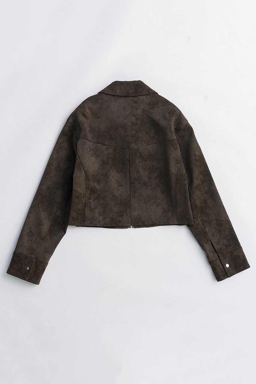 【メゾンスペシャル/MAISON SPECIAL】のLace Up Balmacaan Short Blouson/レースアップステンカラーショートブルゾン 人気、トレンドファッション・服の通販 founy(ファニー) 　ファッション　Fashion　レディースファッション　Fashion for Women　アウター　Coat / Outerwear Collection　レディースジャケット・軽アウター　Jackets　ブルゾンジャケット・スポーティアウター　Blouson Jackets　2025年　2025　2025-2026秋冬・A/W　Autumn/Winter 2025–26 AW25–26　ウォッシュ　Washed Finish　コンパクト　Compact, Small Size　ショート　Short, Short Length　ジャケット　Jacket, Outerwear　フェイクレザー　Faux Leather, PU Leather　ブルゾン　Blouson, Bomber Jacket　ボトム　Bottoms, Lower Wear　ロング　Long, Long-Length　A/W・秋冬　Autumn/Winter　other-6|ID: prp329100004635385 ipo3291000000033383668