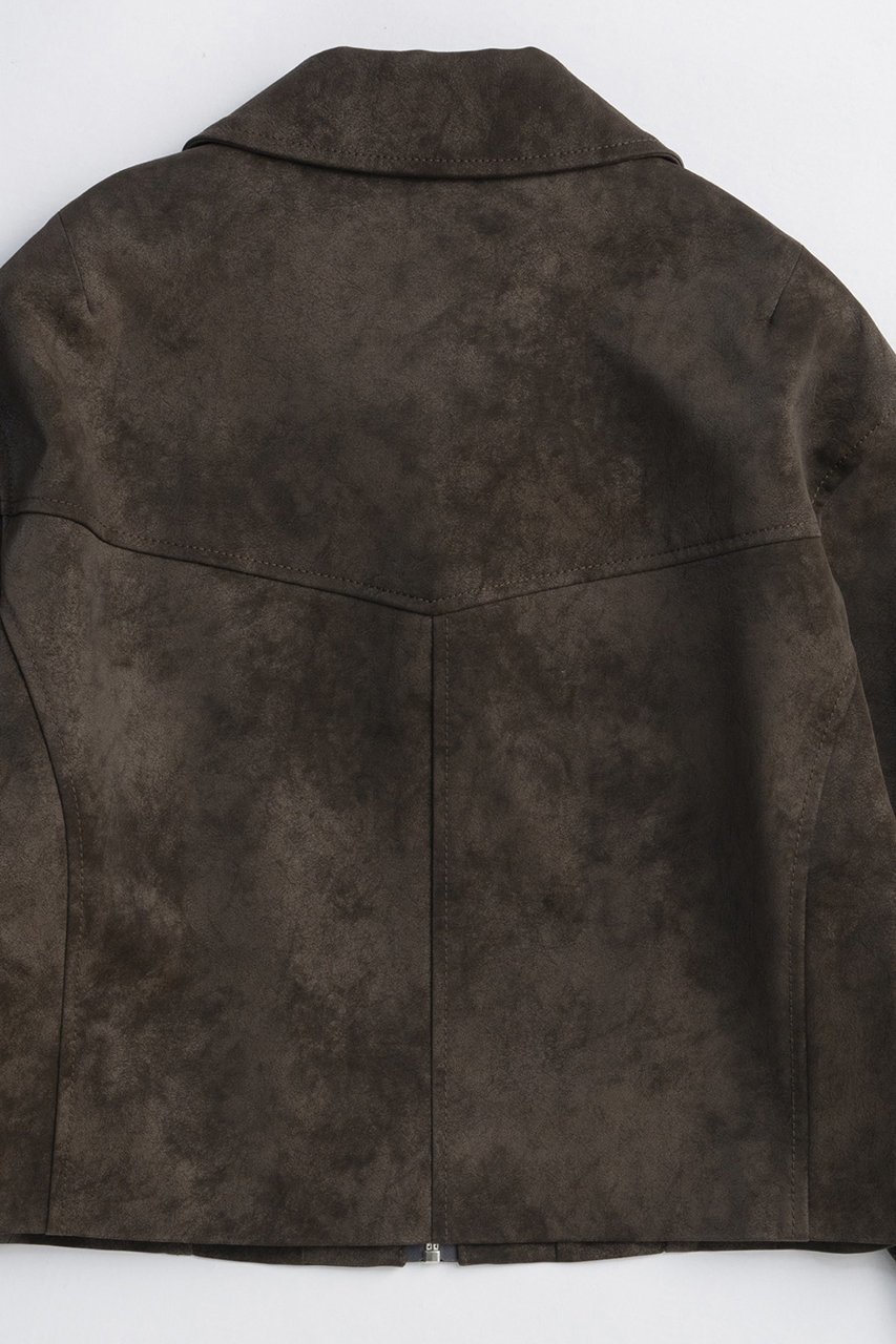 【メゾンスペシャル/MAISON SPECIAL】のLace Up Balmacaan Short Blouson/レースアップステンカラーショートブルゾン 人気、トレンドファッション・服の通販 founy(ファニー) 　ファッション　Fashion　レディースファッション　Fashion for Women　アウター　Coat / Outerwear Collection　レディースジャケット・軽アウター　Jackets　ブルゾンジャケット・スポーティアウター　Blouson Jackets　2025年　2025　2025-2026秋冬・A/W　Autumn/Winter 2025–26 AW25–26　ウォッシュ　Washed Finish　コンパクト　Compact, Small Size　ショート　Short, Short Length　ジャケット　Jacket, Outerwear　フェイクレザー　Faux Leather, PU Leather　ブルゾン　Blouson, Bomber Jacket　ボトム　Bottoms, Lower Wear　ロング　Long, Long-Length　A/W・秋冬　Autumn/Winter　other-7|ID: prp329100004635385 ipo3291000000033383669