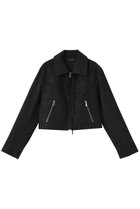 【メゾンスペシャル/MAISON SPECIAL】のLace Up Balmacaan Short Blouson/レースアップステンカラーショートブルゾン BLK(ブラック)|ID: prp329100004635385 ipo3291000000035816351