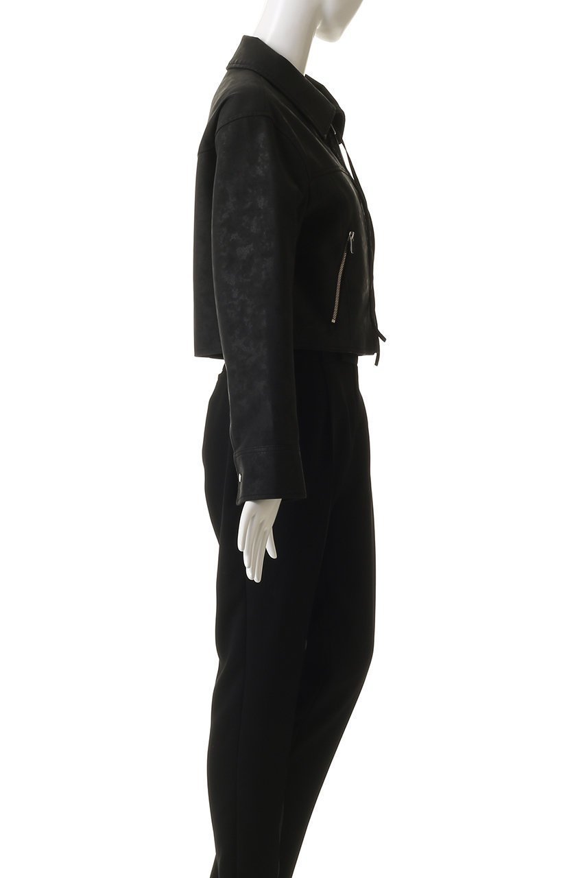 【メゾンスペシャル/MAISON SPECIAL】のLace Up Balmacaan Short Blouson/レースアップステンカラーショートブルゾン 人気、トレンドファッション・服の通販 founy(ファニー) 　ファッション　Fashion　レディースファッション　Fashion for Women　アウター　Coat / Outerwear Collection　レディースジャケット・軽アウター　Jackets　ブルゾンジャケット・スポーティアウター　Blouson Jackets　ウォッシュ　Washed Finish　コンパクト　Compact, Small Size　ショート　Short, Short Length　ジャケット　Jacket, Outerwear　フェイクレザー　Faux Leather, PU Leather　ブルゾン　Blouson, Bomber Jacket　ボトム　Bottoms, Lower Wear　ロング　Long, Long-Length　other-3|ID: prp329100004635385 ipo3291000000035877852