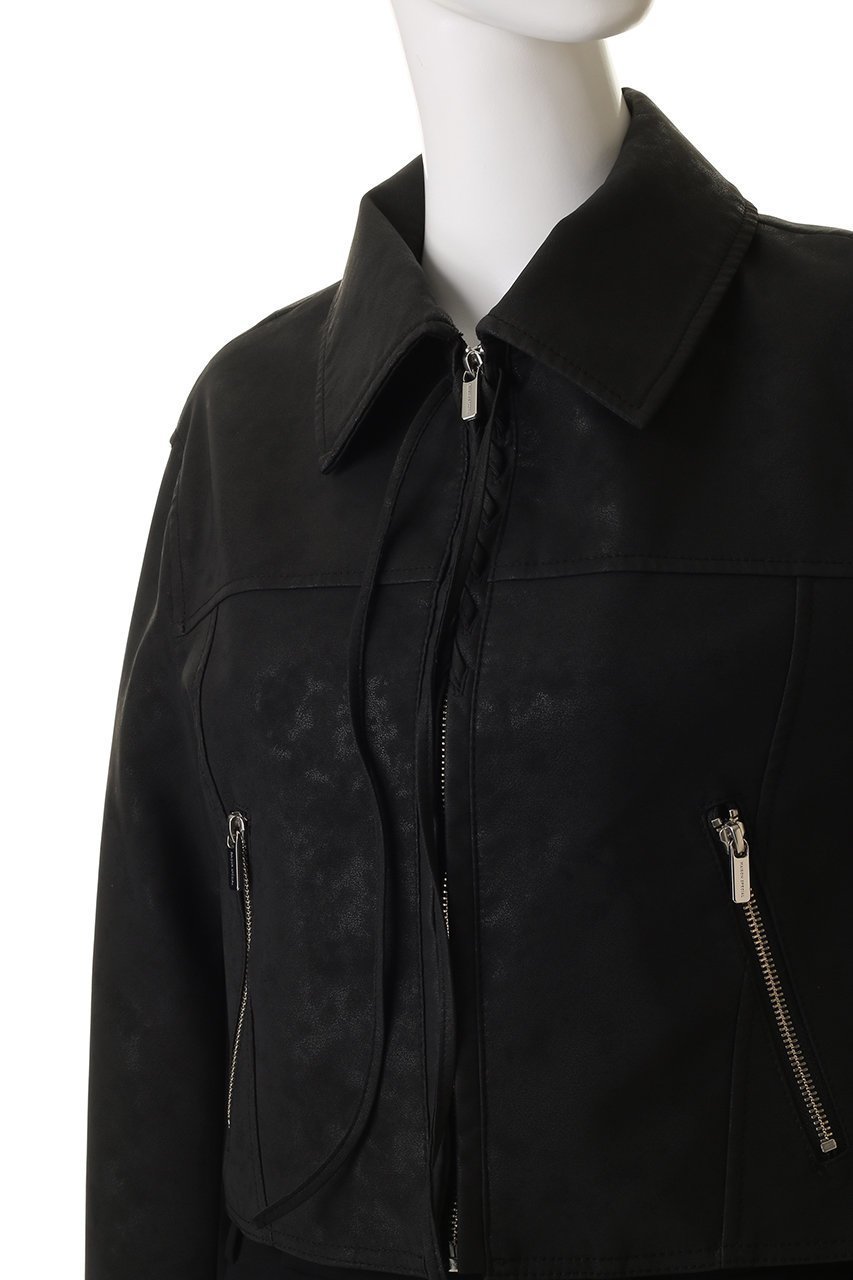 【メゾンスペシャル/MAISON SPECIAL】のLace Up Balmacaan Short Blouson/レースアップステンカラーショートブルゾン 人気、トレンドファッション・服の通販 founy(ファニー) 　ファッション　Fashion　レディースファッション　Fashion for Women　アウター　Coat / Outerwear Collection　レディースジャケット・軽アウター　Jackets　ブルゾンジャケット・スポーティアウター　Blouson Jackets　ウォッシュ　Washed Finish　コンパクト　Compact, Small Size　ショート　Short, Short Length　ジャケット　Jacket, Outerwear　フェイクレザー　Faux Leather, PU Leather　ブルゾン　Blouson, Bomber Jacket　ボトム　Bottoms, Lower Wear　ロング　Long, Long-Length　other-5|ID: prp329100004635385 ipo3291000000035877854