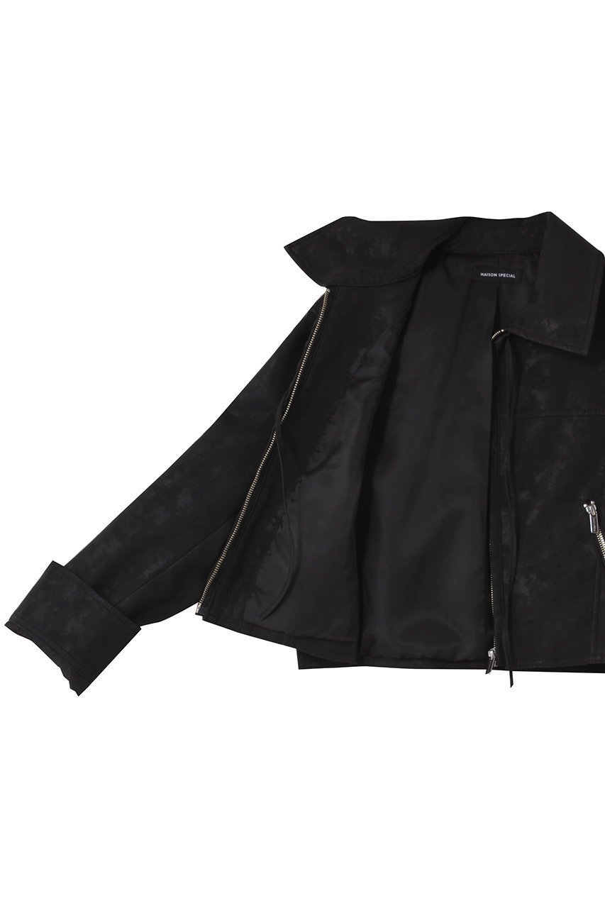 【メゾンスペシャル/MAISON SPECIAL】のLace Up Balmacaan Short Blouson/レースアップステンカラーショートブルゾン 人気、トレンドファッション・服の通販 founy(ファニー) 　ファッション　Fashion　レディースファッション　Fashion for Women　アウター　Coat / Outerwear Collection　レディースジャケット・軽アウター　Jackets　ブルゾンジャケット・スポーティアウター　Blouson Jackets　ウォッシュ　Washed Finish　コンパクト　Compact, Small Size　ショート　Short, Short Length　ジャケット　Jacket, Outerwear　フェイクレザー　Faux Leather, PU Leather　ブルゾン　Blouson, Bomber Jacket　ボトム　Bottoms, Lower Wear　ロング　Long, Long-Length　other-6|ID: prp329100004635385 ipo3291000000035877855